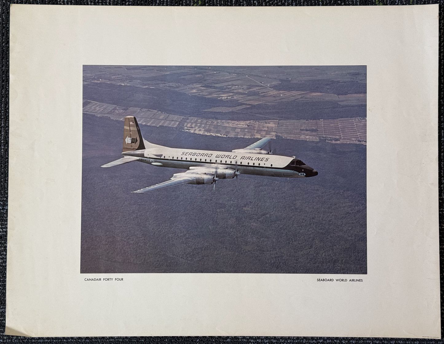 Canadair CL-44 Vintage Poster