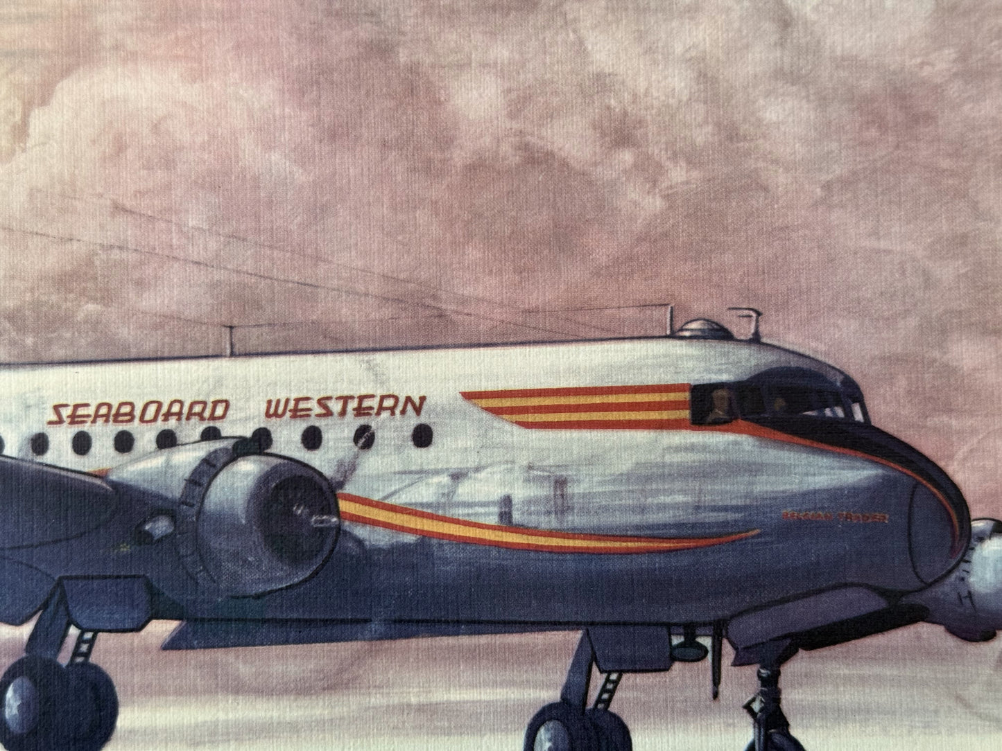 Douglas DC-4 Vintage Poster (1953)