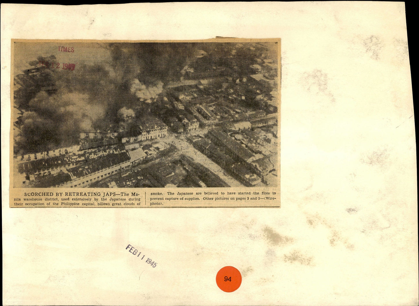 Aerial Photos of Pacific Theater WWII (1945) (11 Vintage Oversized Photos) Air Force Bomb bombing bombs Japan Military oversize Oversized WW2 WWII