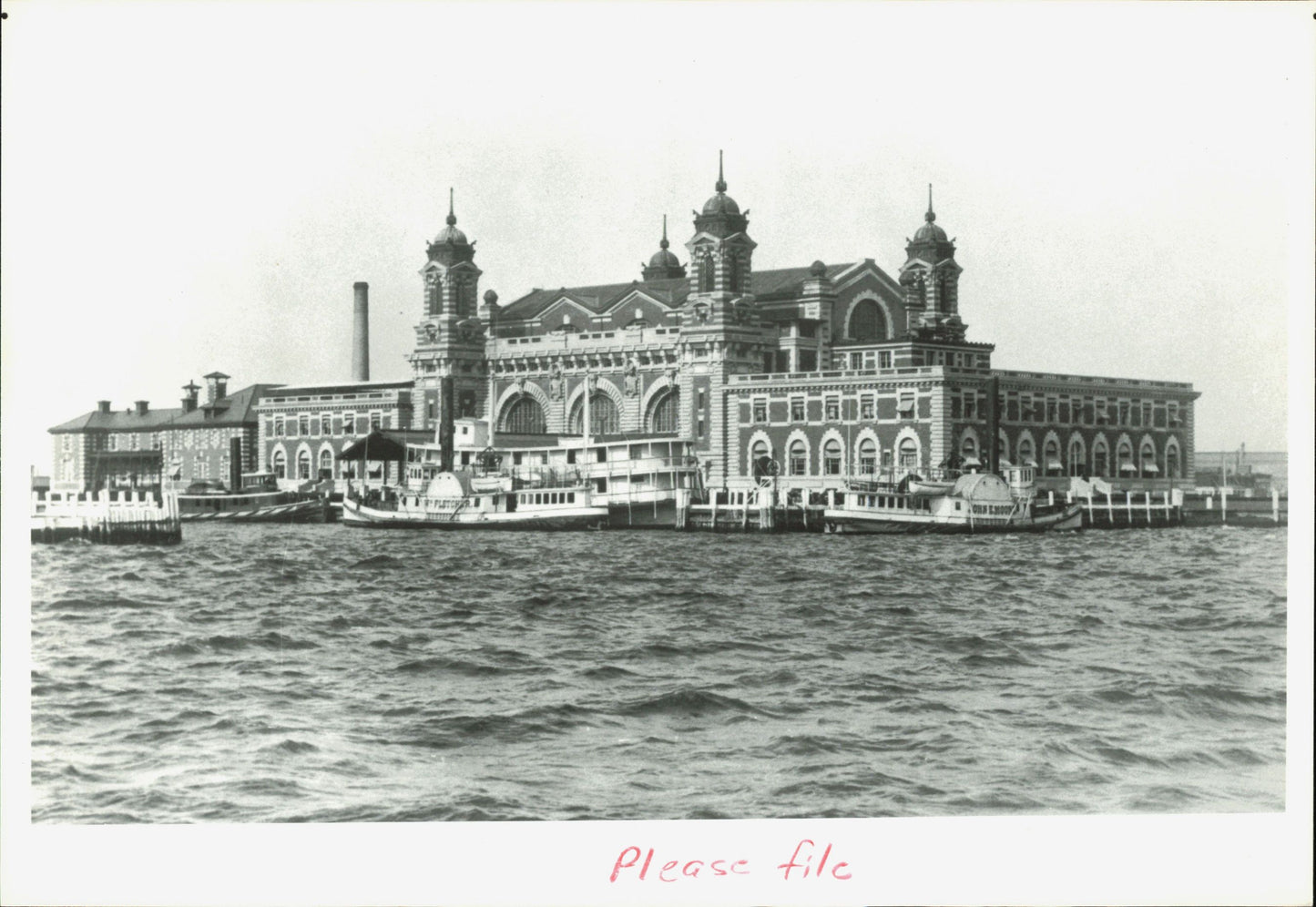 Ellis Island Vintage Photo (1993) (oversize) Architecture Ellis Island New York New York City