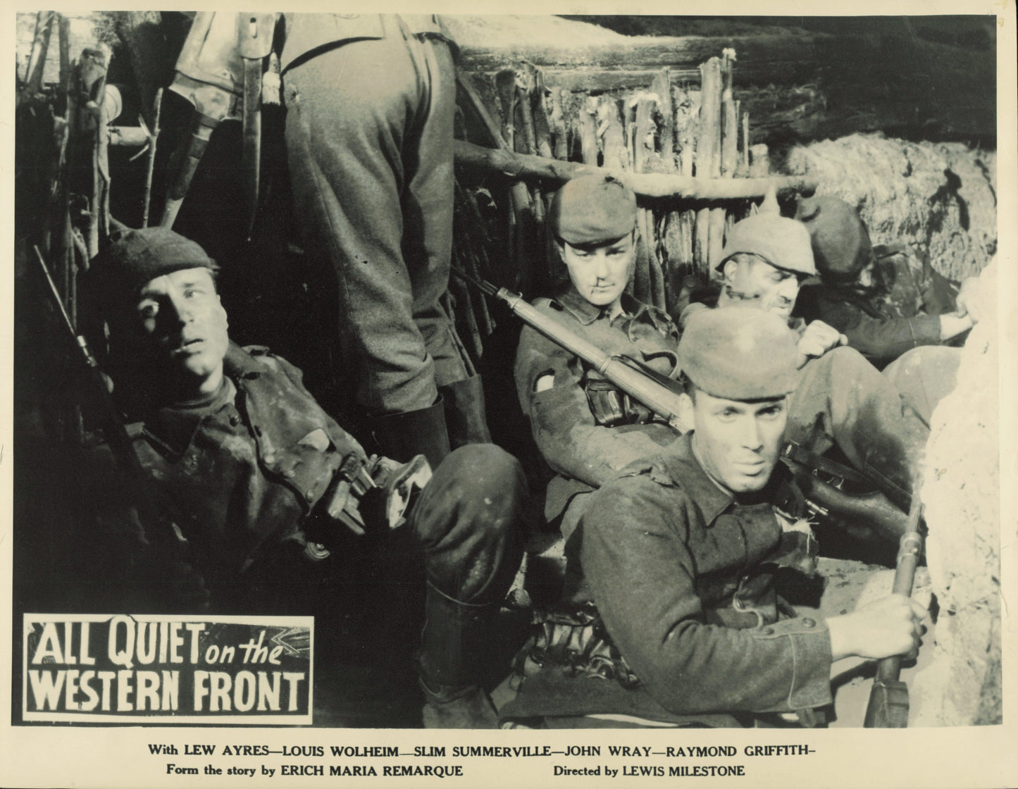 All Quiet on the Western Front (1930) Collection (7 oversized prints) Film Hollywood Military WWI