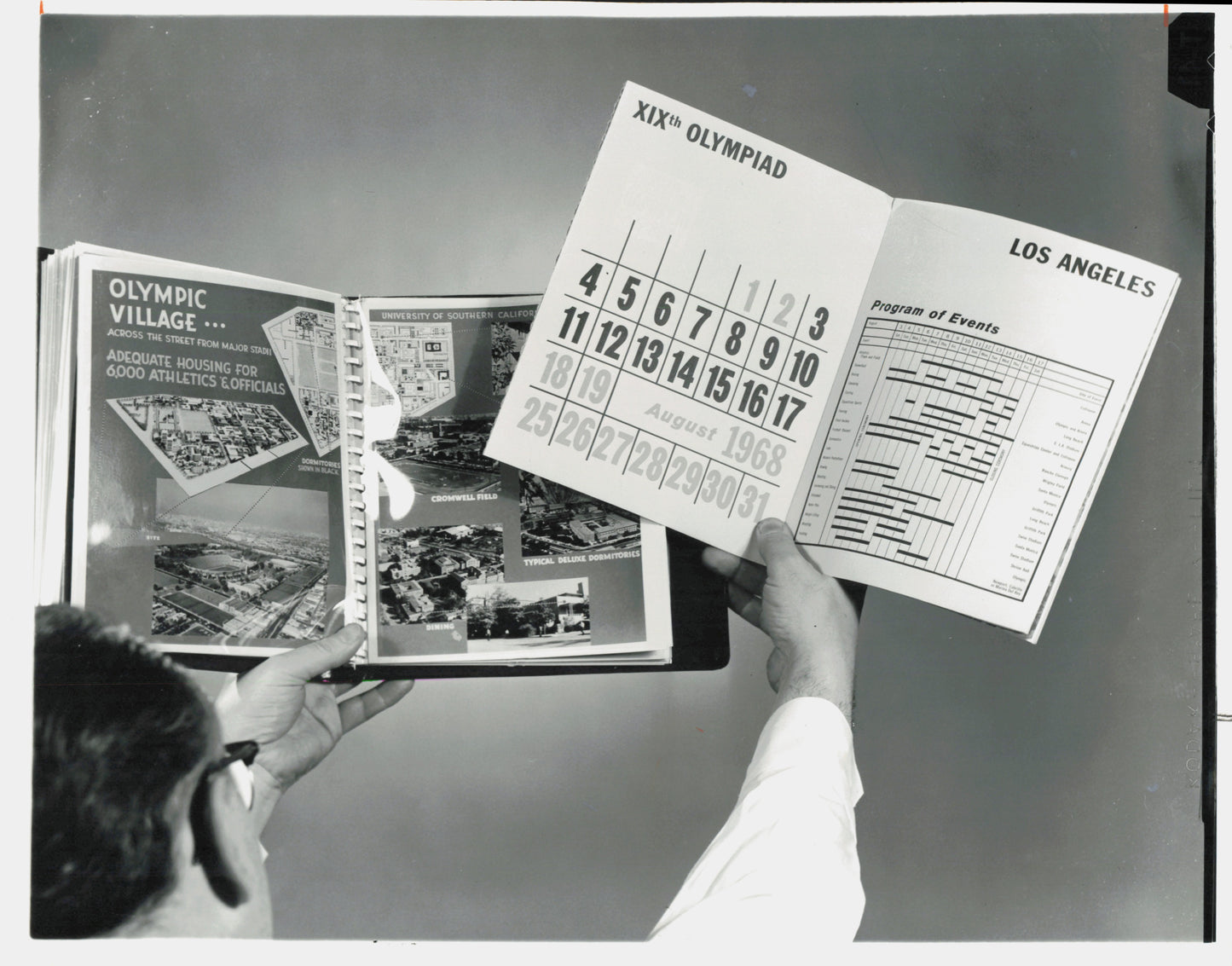 Los Angeles Olympic Bid Pairing (1963) (2 oversize prints)