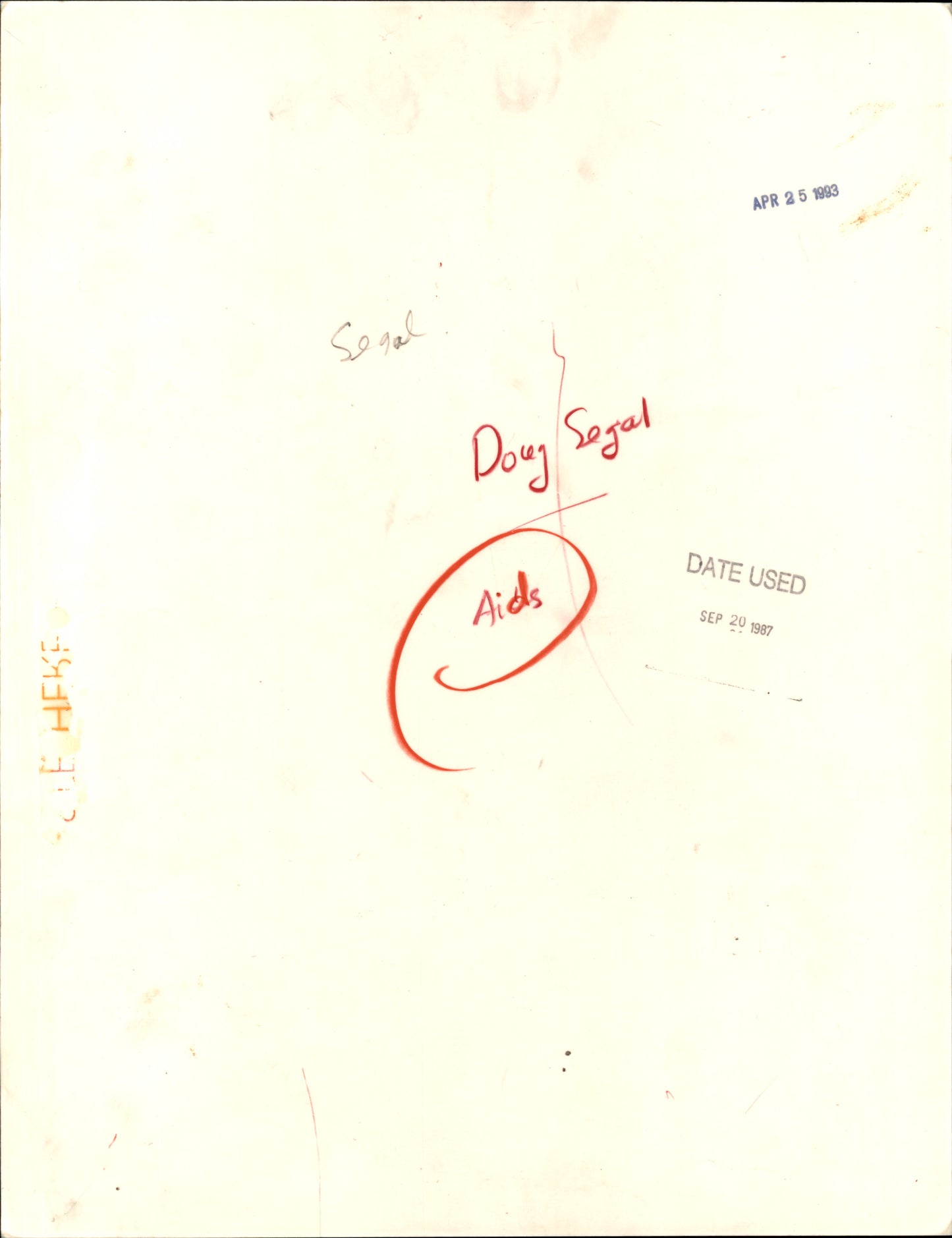 AIDS Community Reaction Collection (1987-1993) (14 oversize prints)