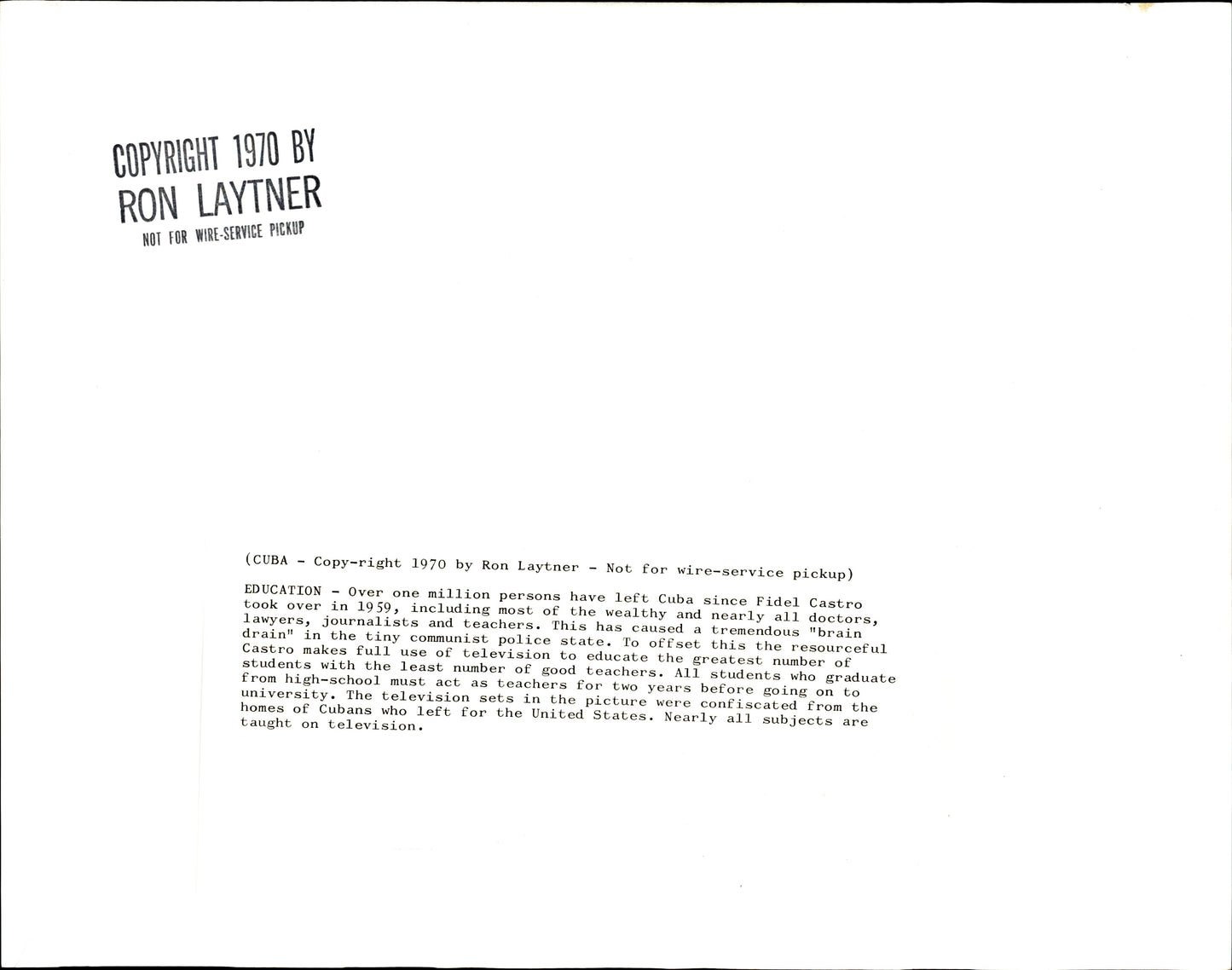 Cuban Daily Life Collection | Ron Laytner (1970) (29 vintage oversize prints)