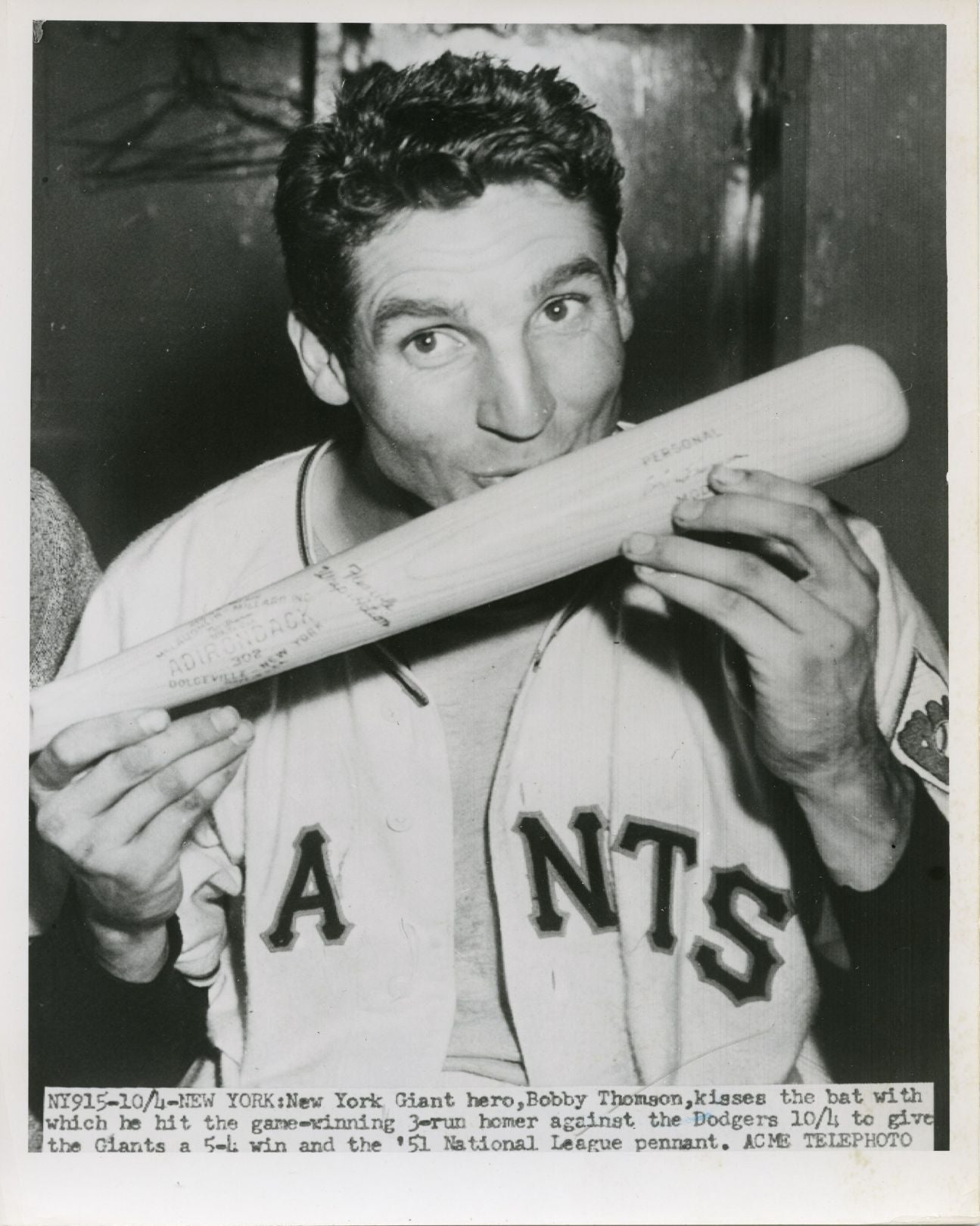 "Shot Heard Round the World" Bobby Thomson Home Run Collection (AUTOGRAPH) (12 images) Baseball Bobby Thomson Brooklyn Dodgers Home Run New York Giants Polo Grounds Sports