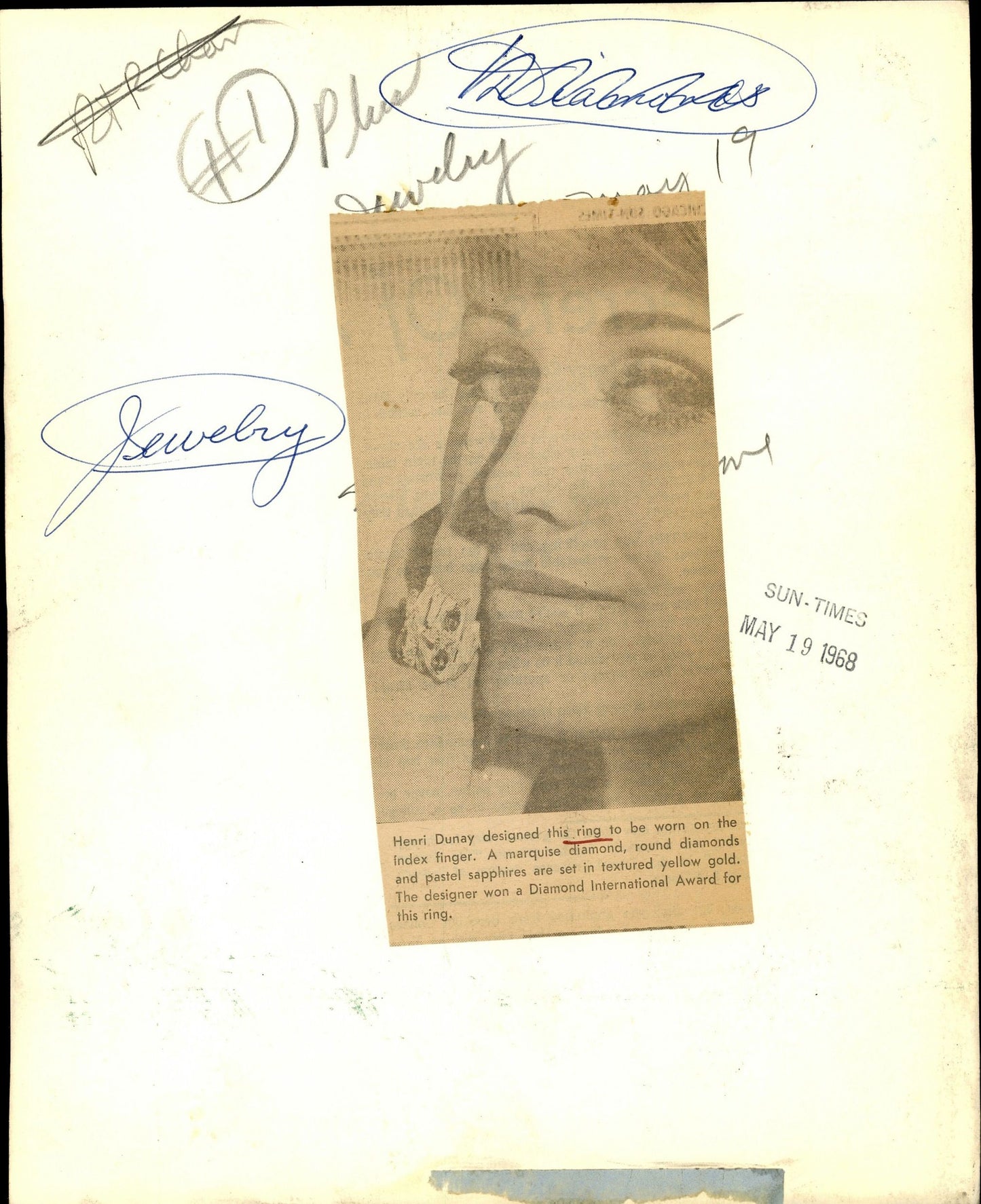 Jewelry Fashion Photos (1959-1992) (8 Vintage Prints) Fashion Jewelry Model