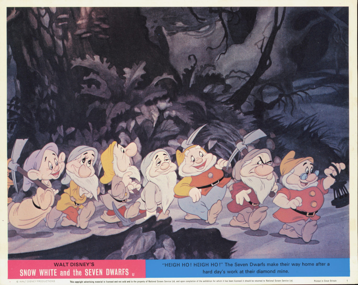 Snow White and the Seven Dwarfs (1937) Studio Photos (6 vintage prints) Animation Disney Film Movies Walt Disney