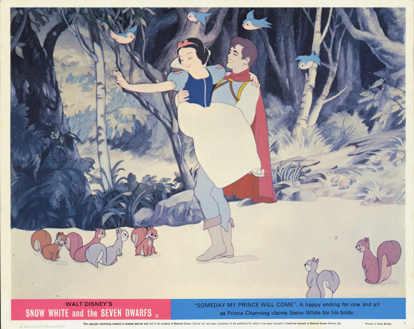 Snow White and the Seven Dwarfs (1937) Studio Photos (6 vintage prints) Animation Disney Film Movies Walt Disney