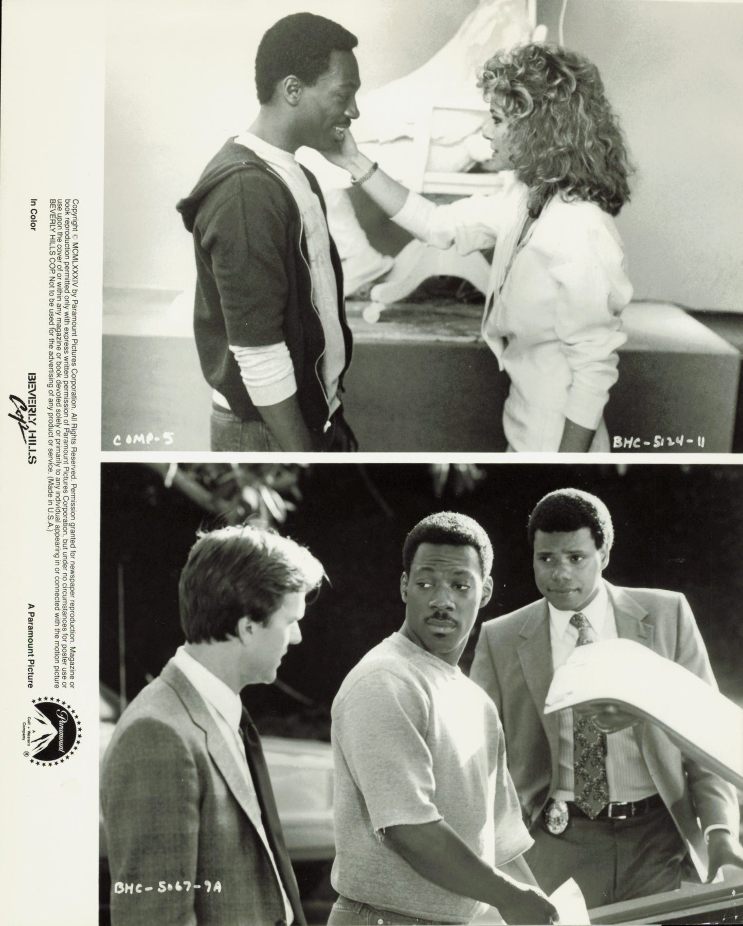 Beverly Hills Cop (I & II) Collection (5 vintage prints) Film Hollywood