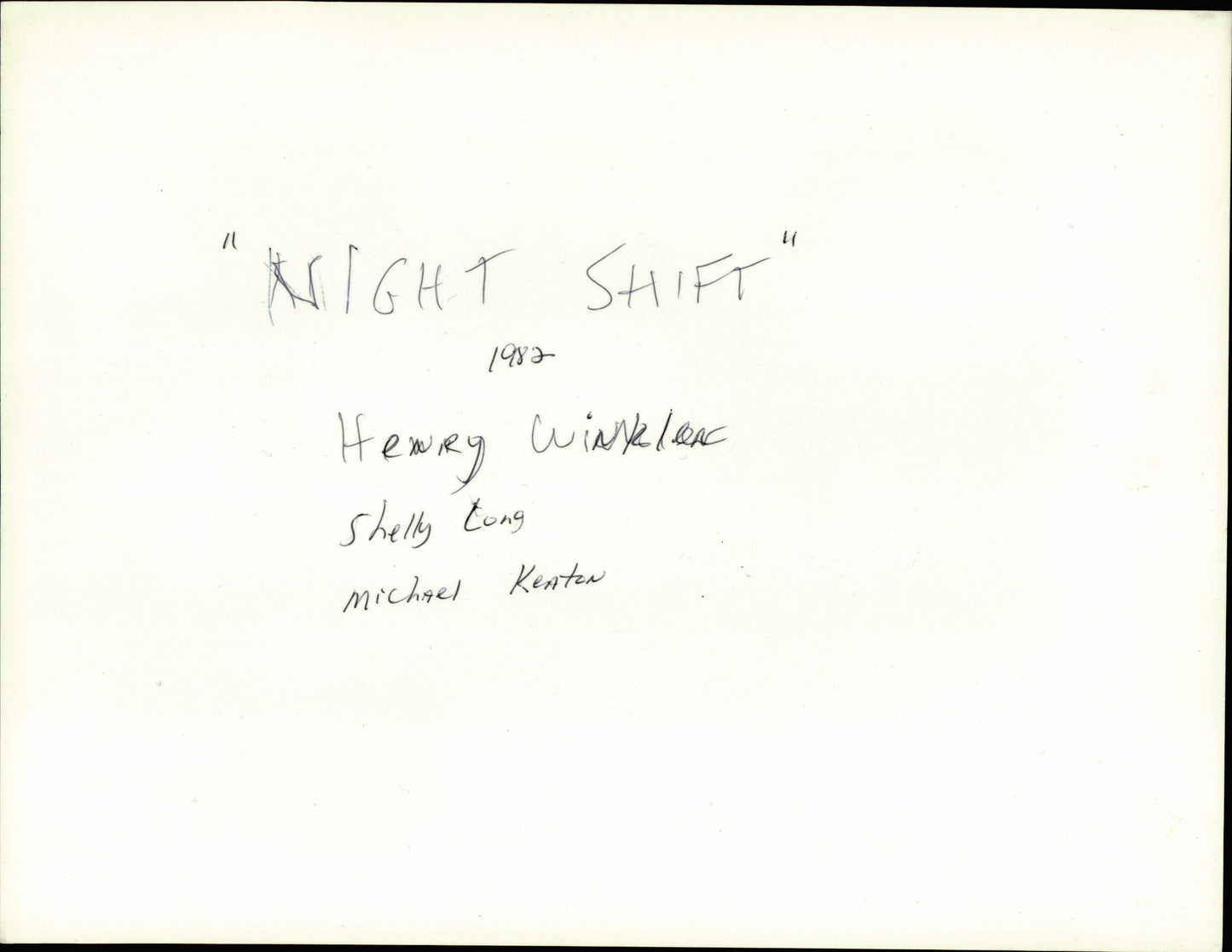 Night Shift (1982) Collection (6 vintage prints) Film Hollywood