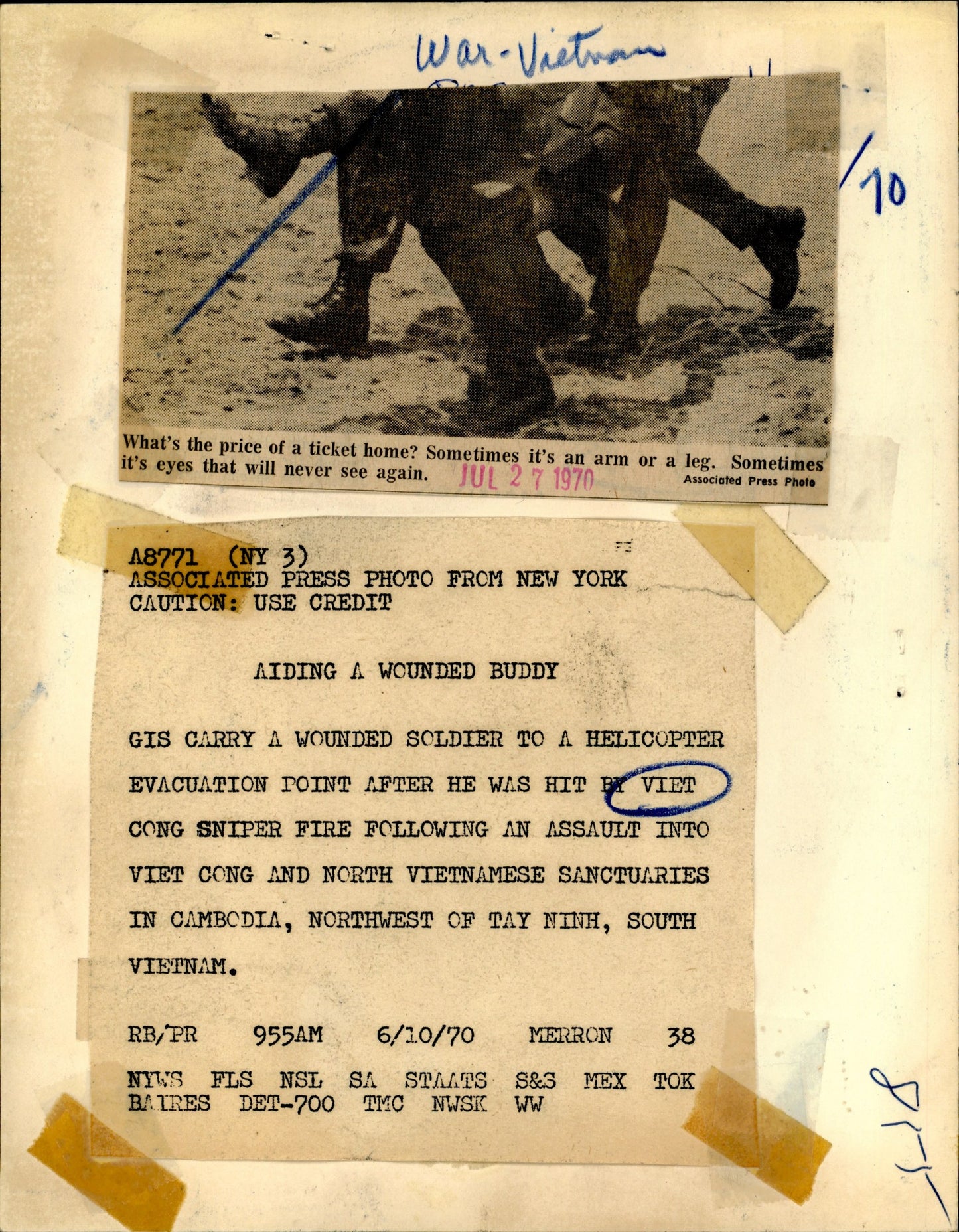 Vietnam War Collection (70 vintage prints) Military Vietnam