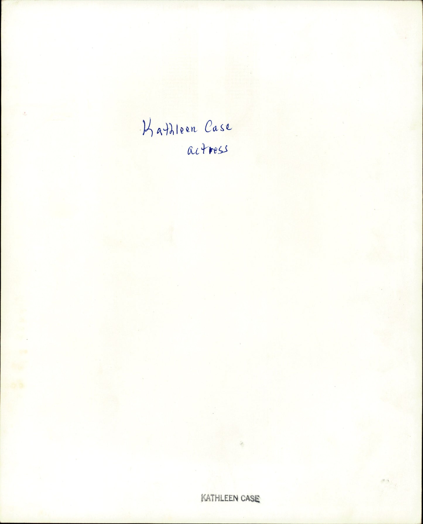 Kathleen Case Collection (4 vintage prints) Hollywood Model