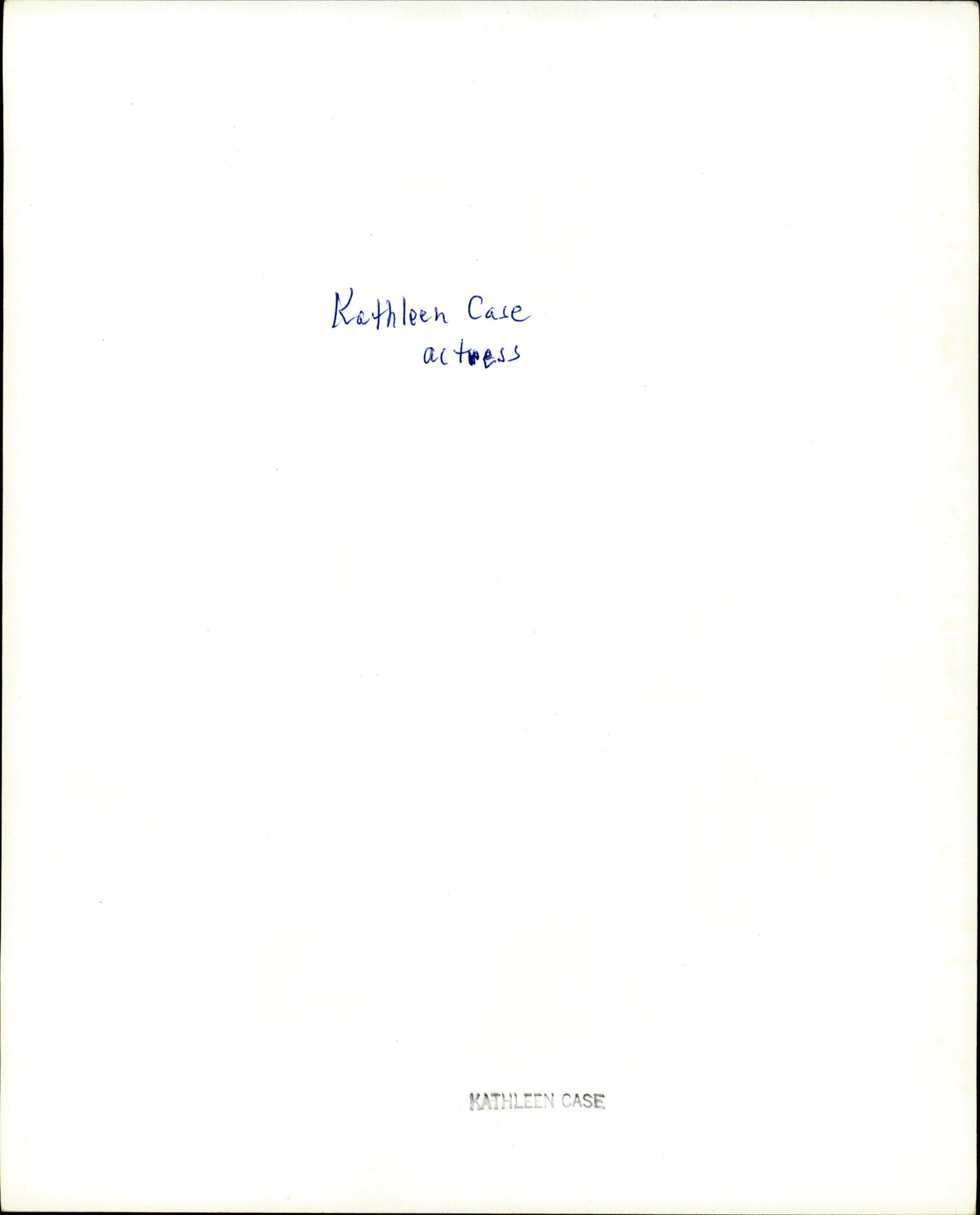 Kathleen Case Collection (4 vintage prints) Hollywood Model