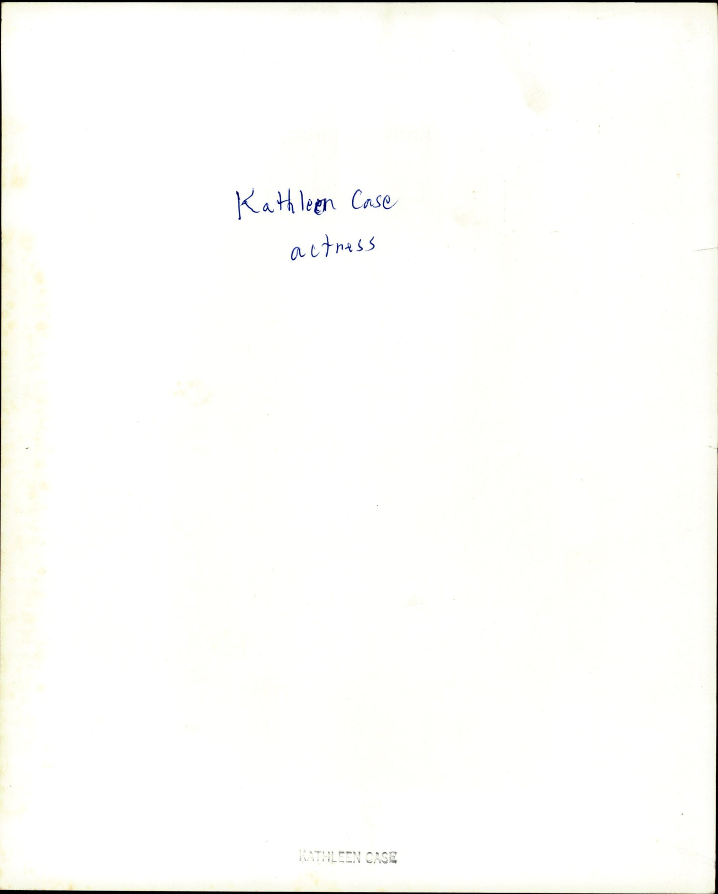 Kathleen Case Collection (4 vintage prints) Hollywood Model