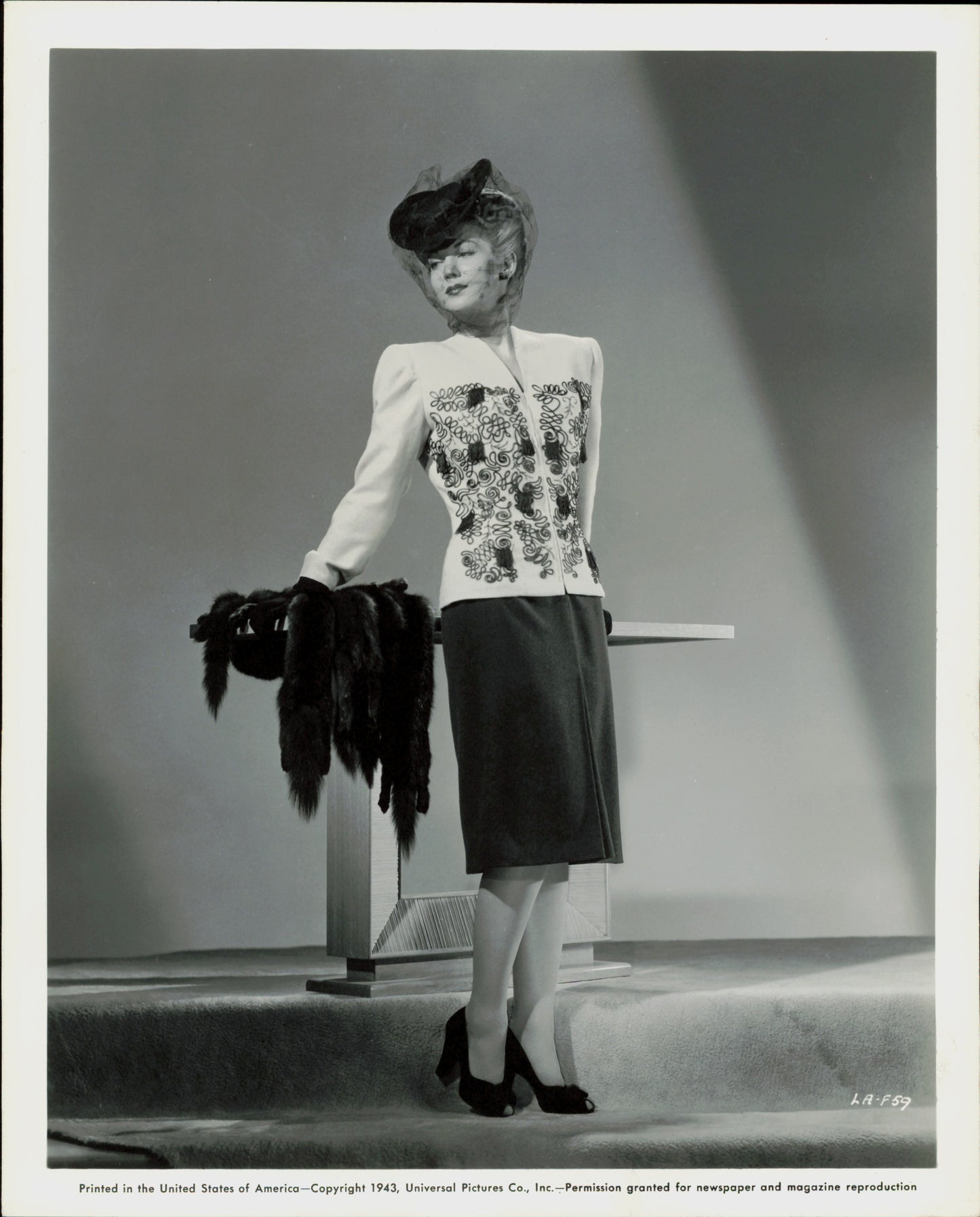 Louise Allbritton by Ray Jones Collection (1958) (3 vintage prints) Hollywood Model
