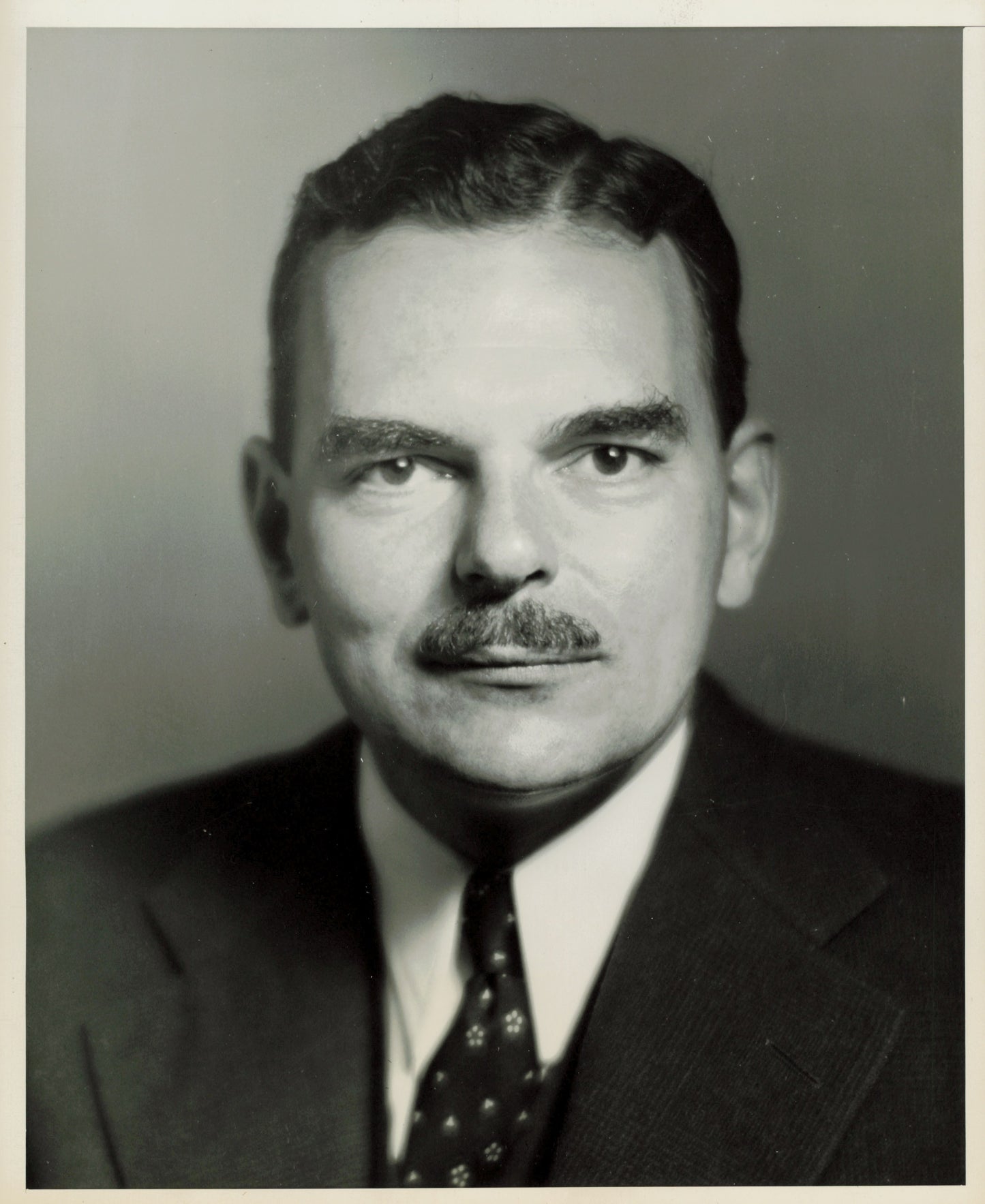 Thomas E. Dewey Portraits (2 vintage prints) Politics