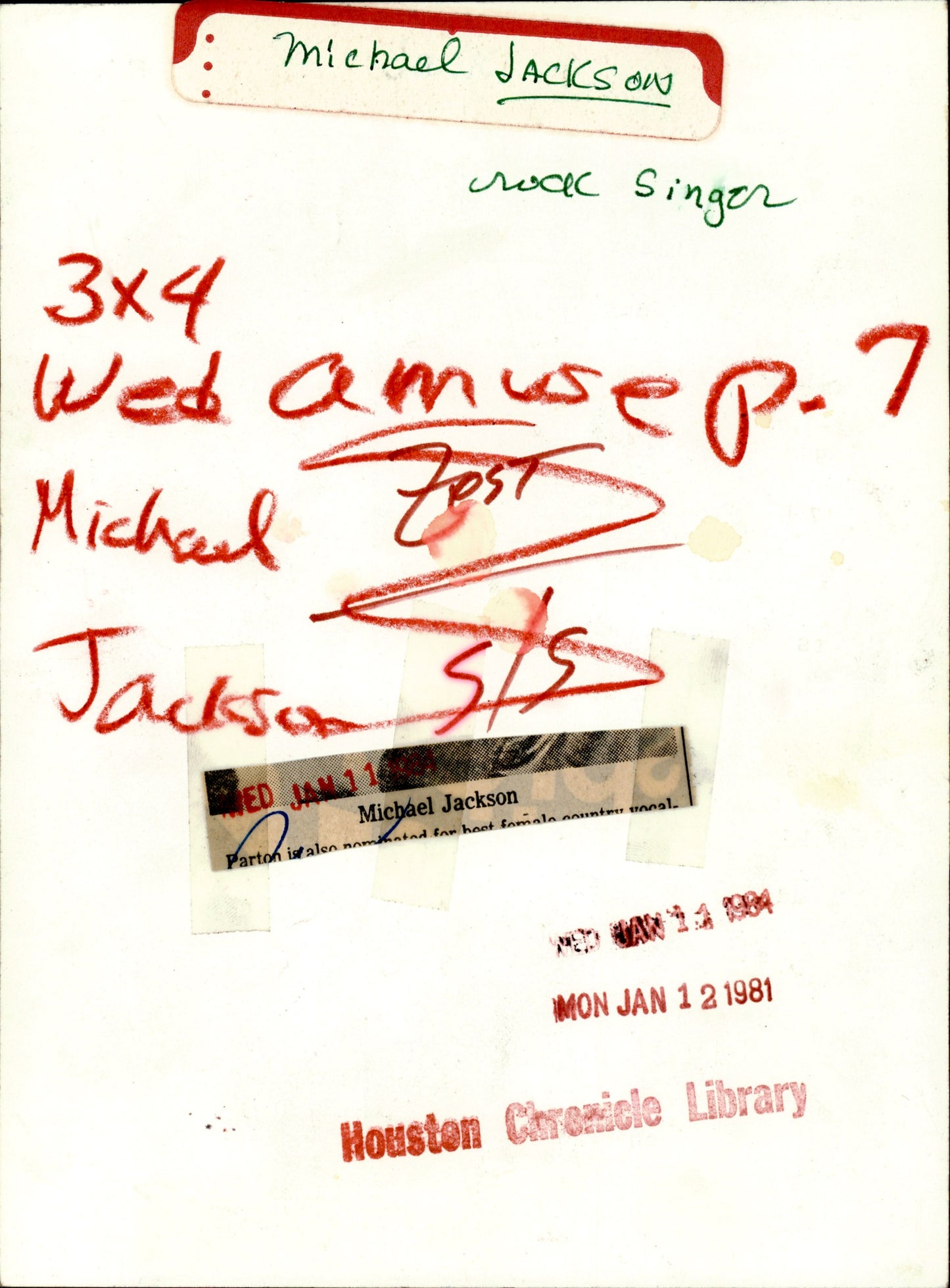 Michael Jackson Collection (1981-1989) (9 vintage prints) Fashion Music