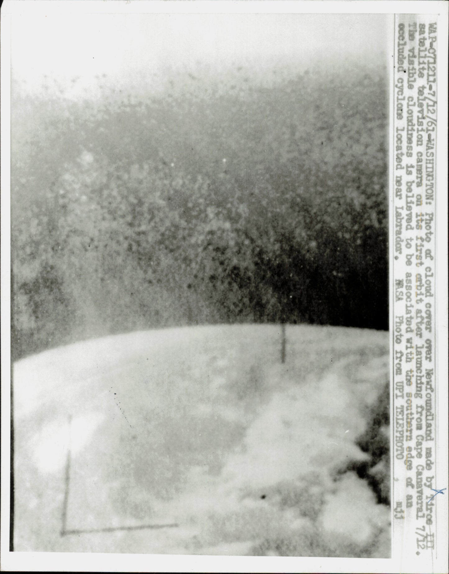 Early NASA Tiros Satellite Imagery (1960) (8 vintage prints)