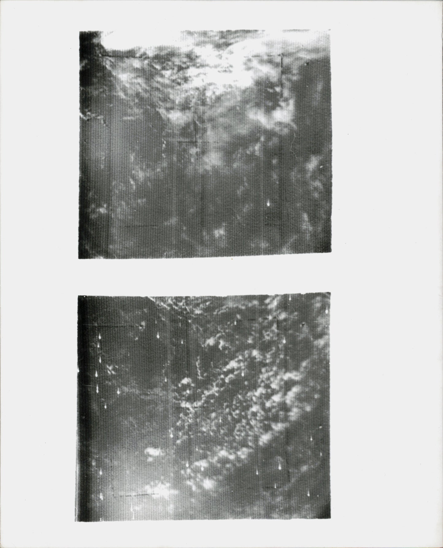 Early NASA Tiros Satellite Imagery (1960) (8 vintage prints)