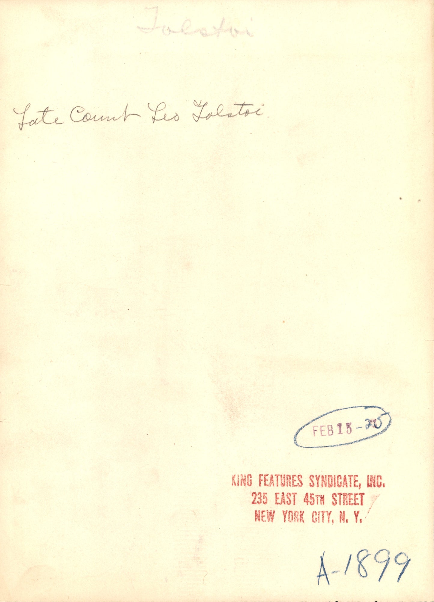 Leo Tolstoy Collection (1925) (3 vintage prints)