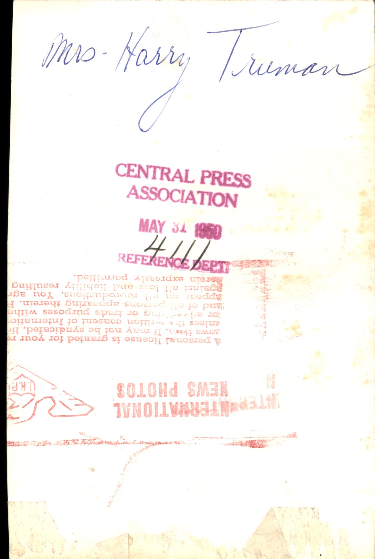 Bess Wallace Truman Collection (1947 - 1959) (10 vintage prints)