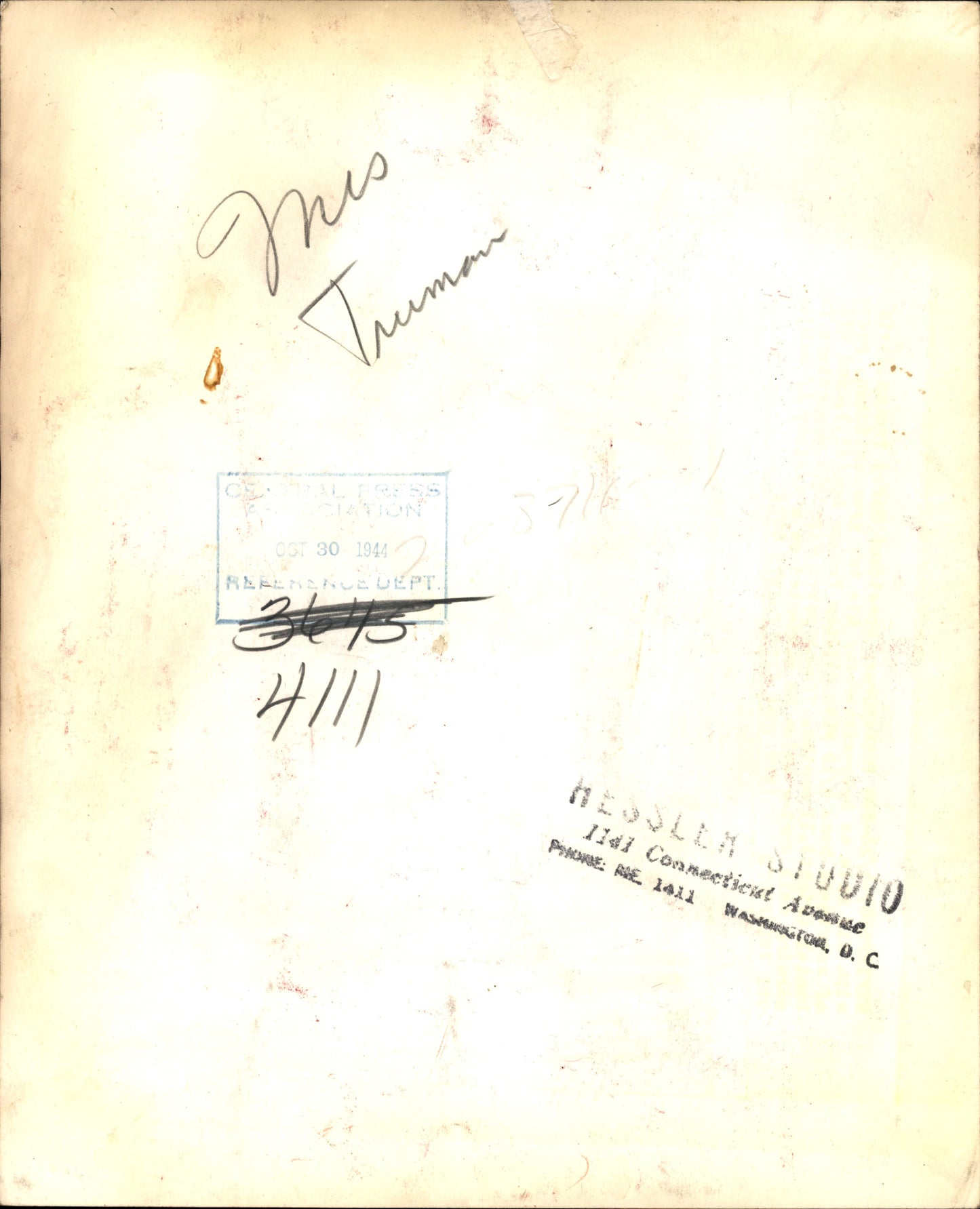 Bess Wallace Truman Collection (1947 - 1959) (10 vintage prints)