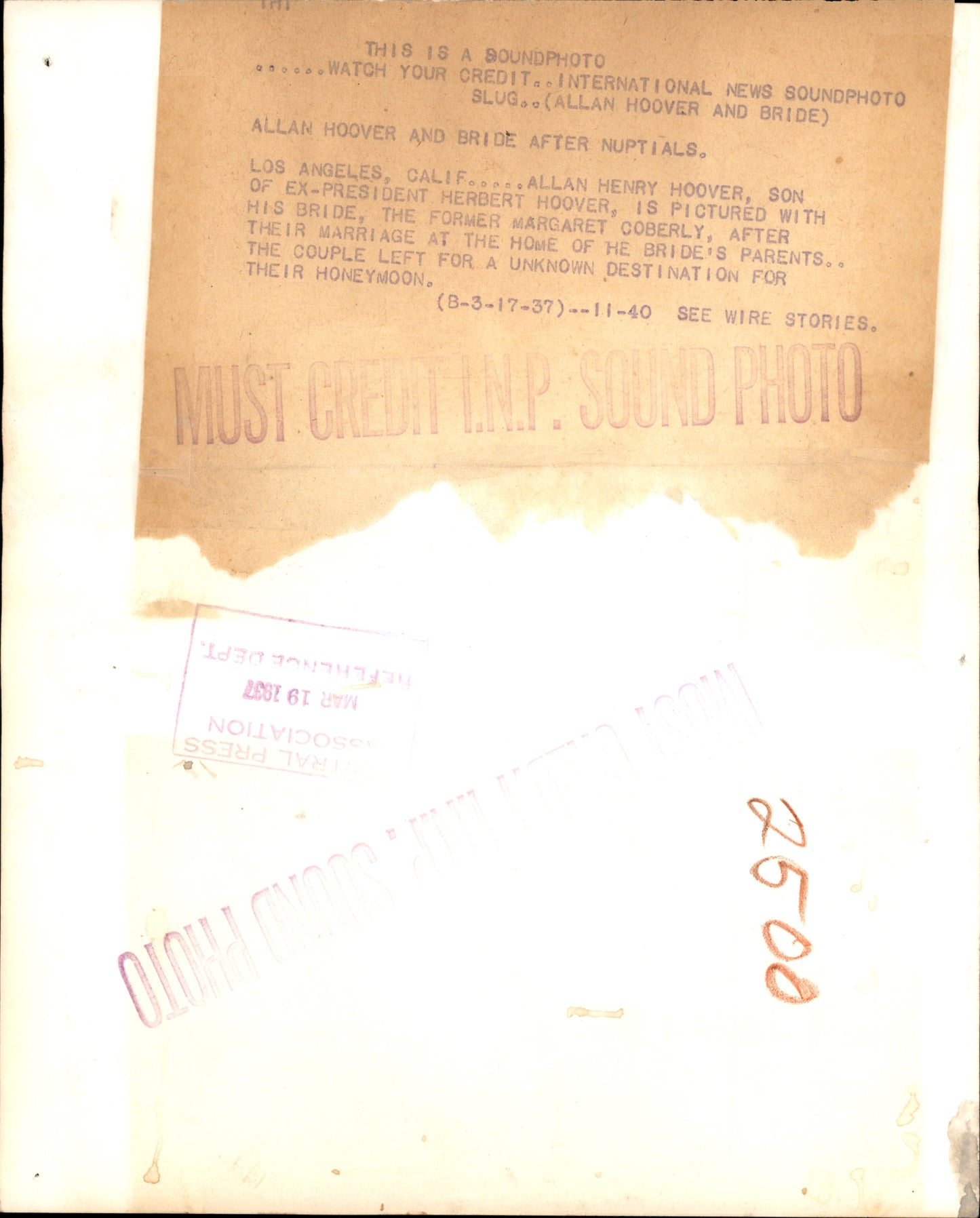 Herbert Hoover Family Collection (1925-1937) (22 vintage prints)