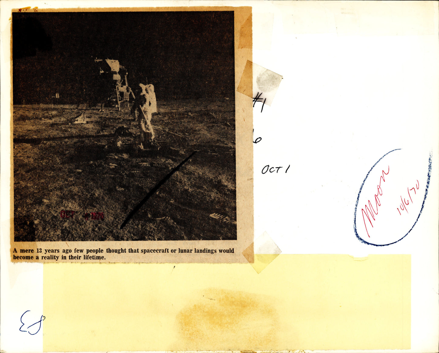 Apollo Moon Landing Prints (1969 - 1971) (6 vintage prints)