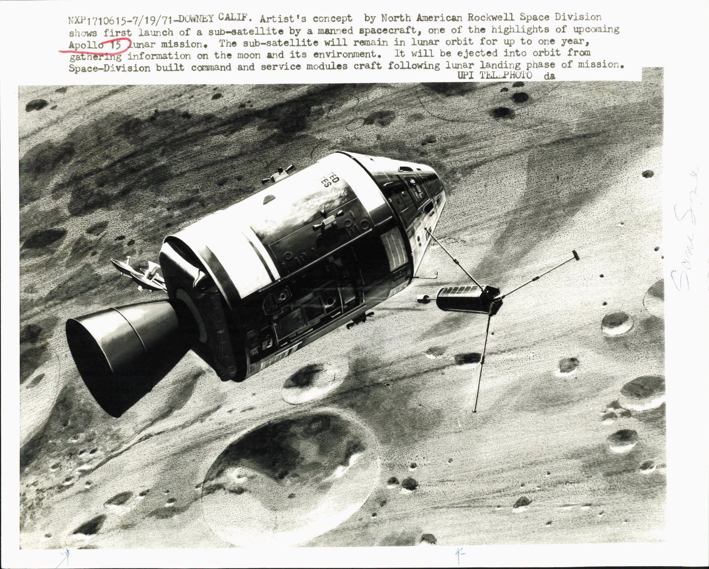 Apollo 15 Collection (1971) (5 vintage prints)