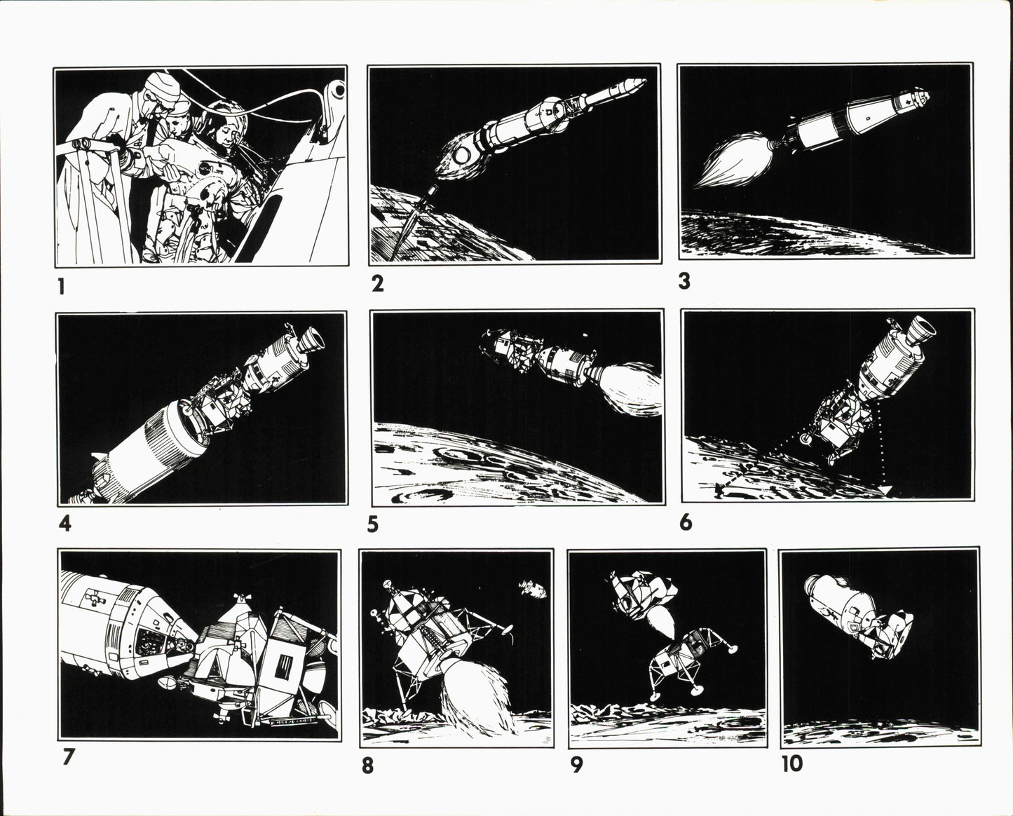 Early Apollo Mission Collection (1961 - 1969) (23 vintage prints)