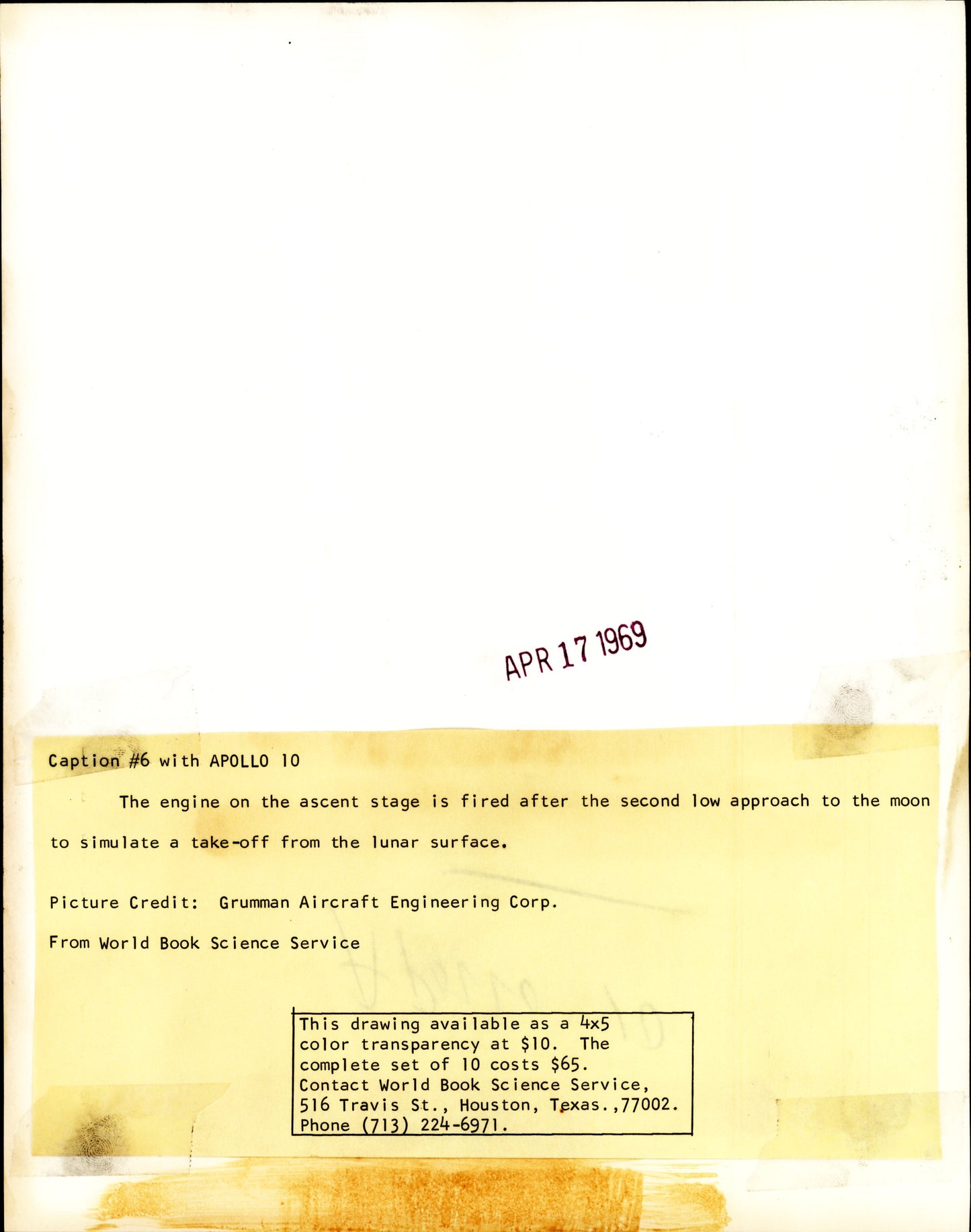 Apollo Artist Concept Collection (1962-1968) (17 vintage prints)