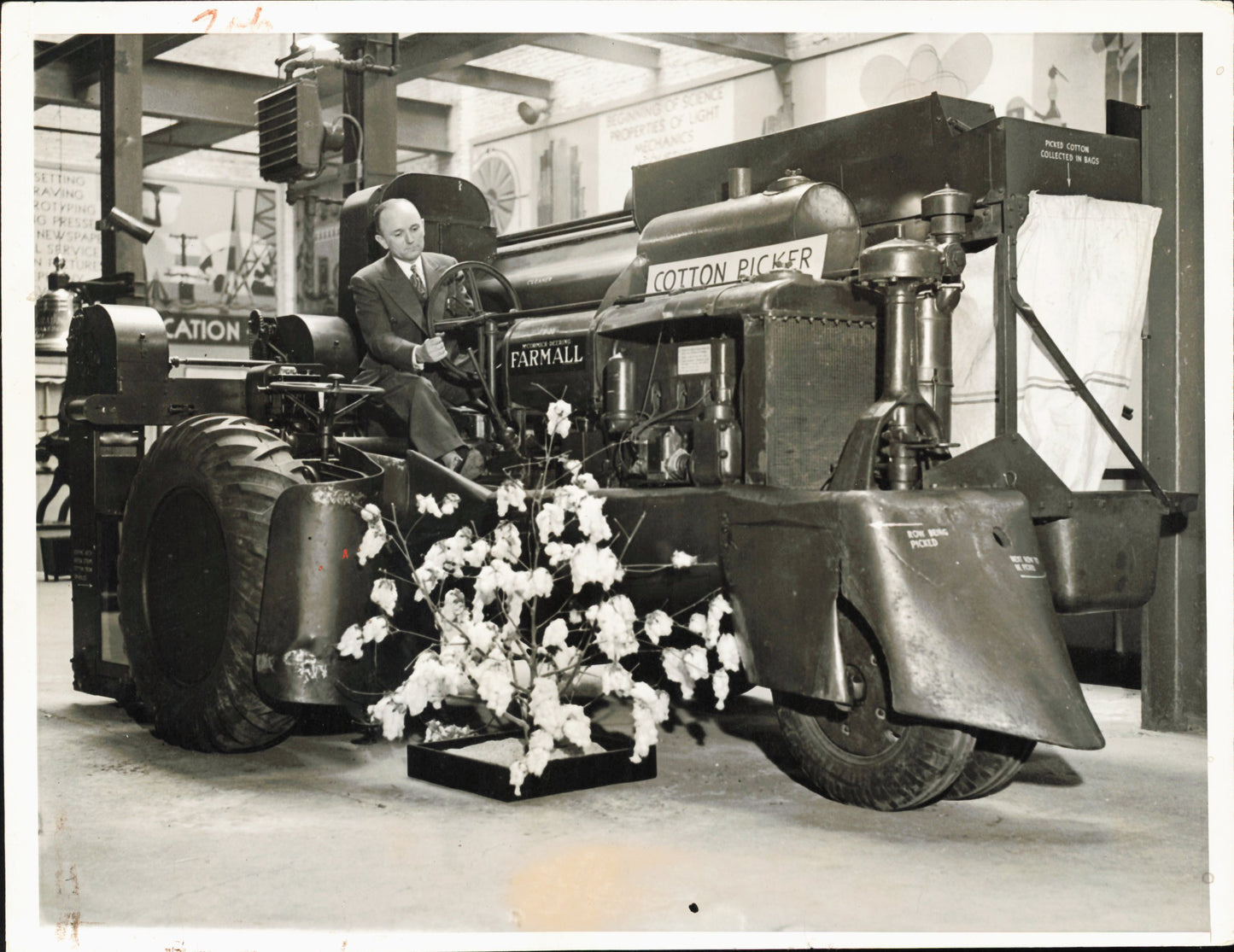 Cotton Industry Inventions (1921-1938) (4 vintage prints)