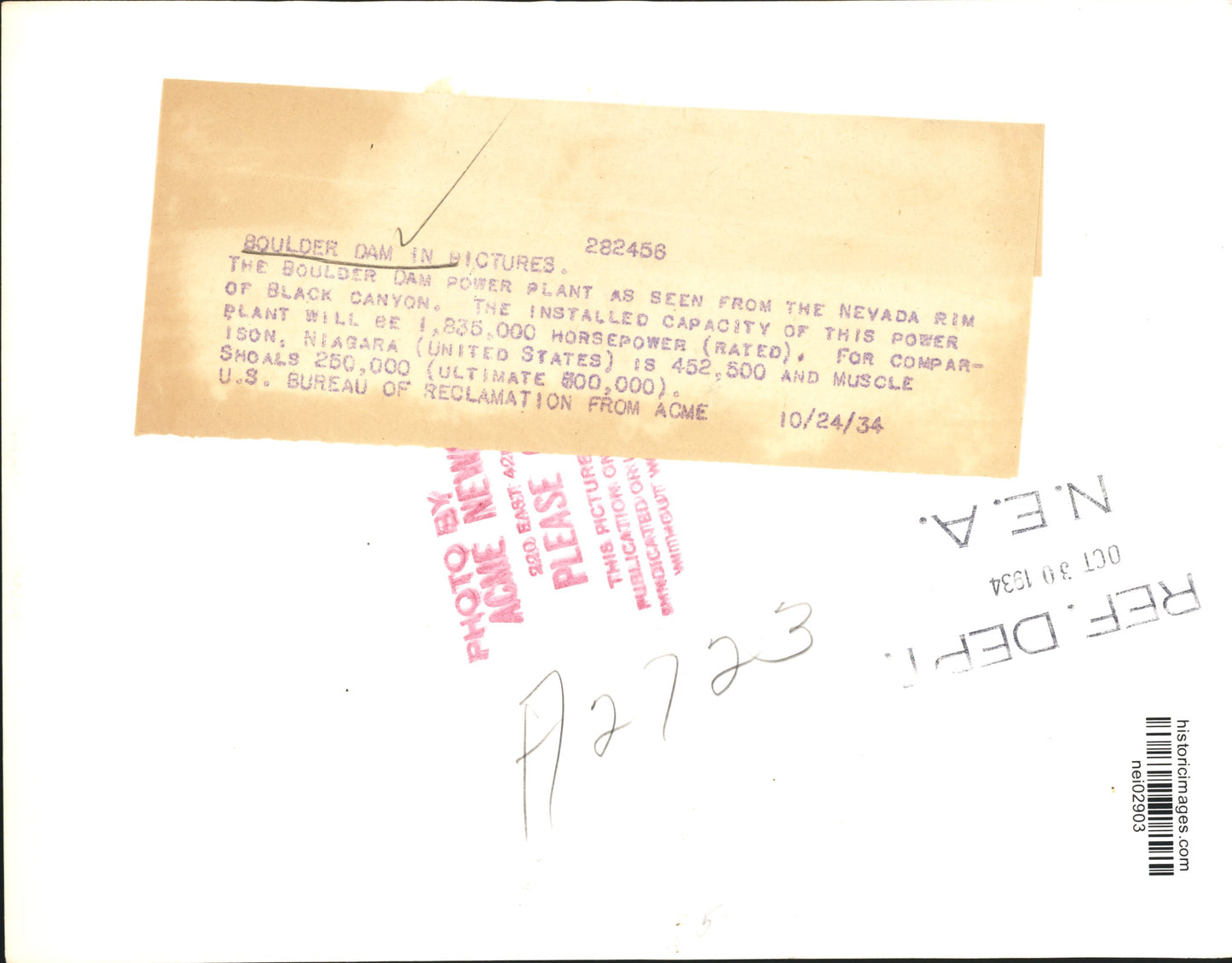 Boulder Dam Construction Collection (1934) (4 vintage prints)