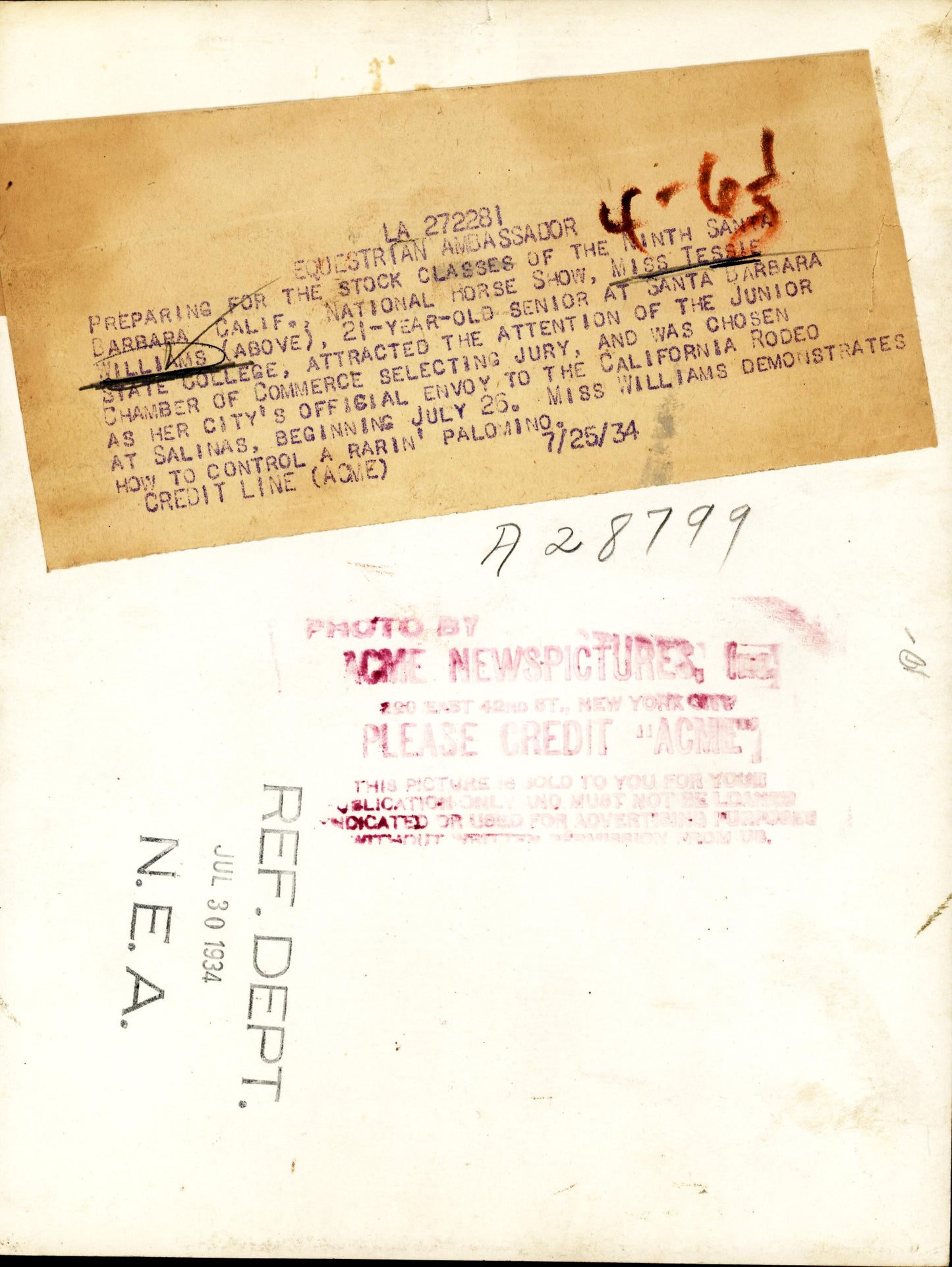 Female Rodeo Riders Collection (1927-1935) (3 vintage prints)