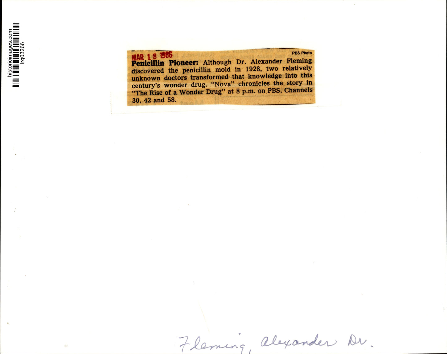 Alexander Flemming Collection