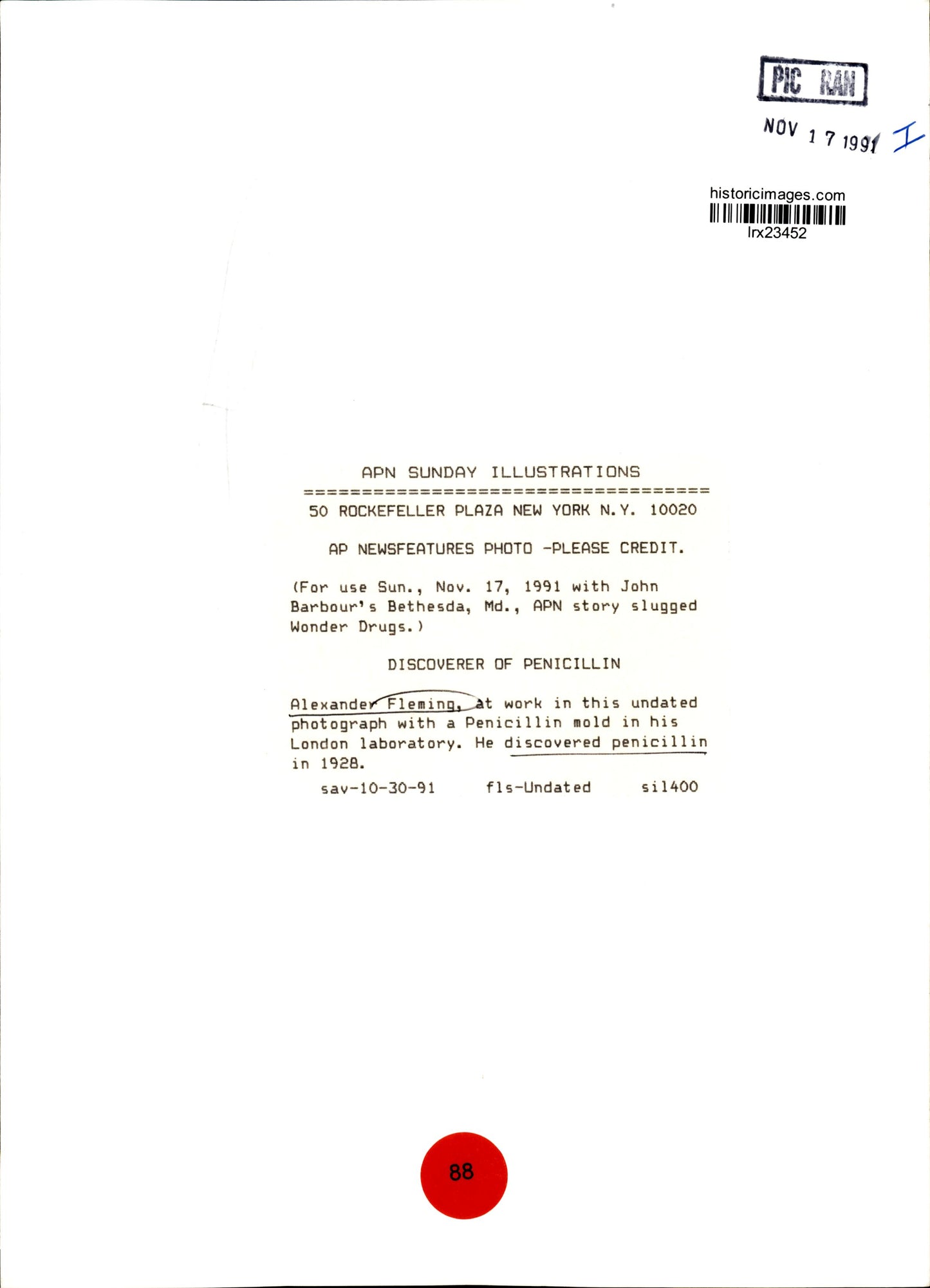 Alexander Flemming Collection