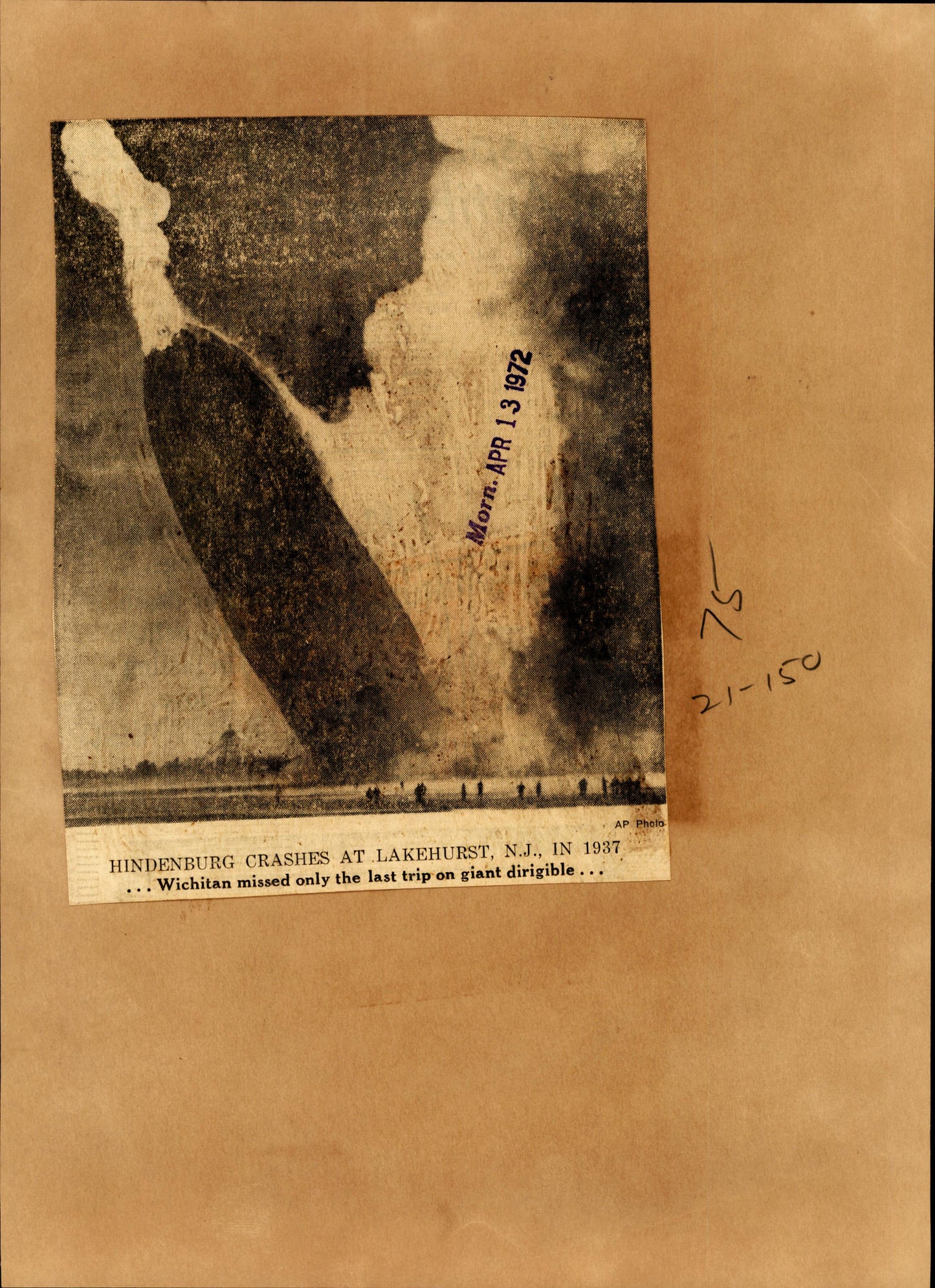 Hindenburg 1972 re-print