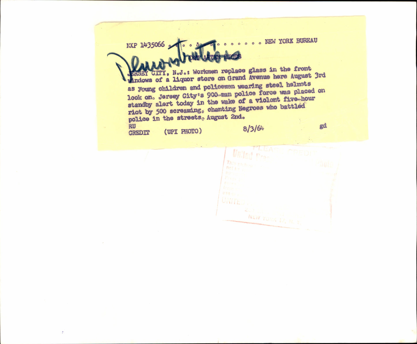 New York Area Civil Rights Collection (1964-1967) (5 vintage prints)