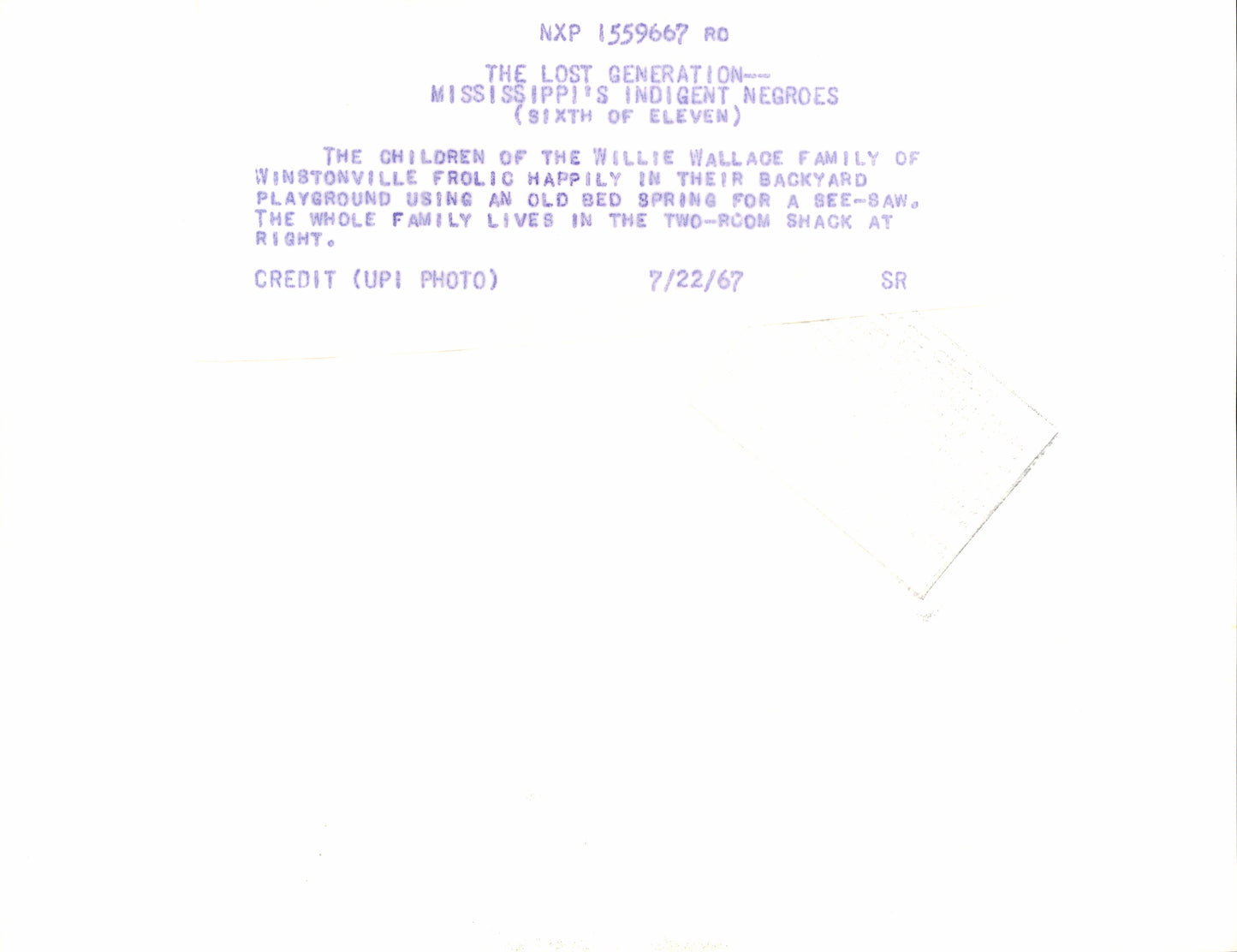 "The Lost Generation" Collection (1967) (10 vintage prints)
