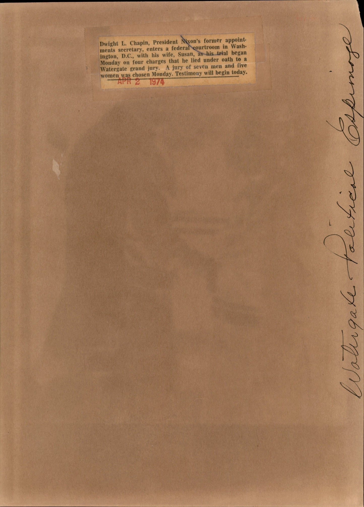 Watergate Press Photography Collection (200 vintage prints)