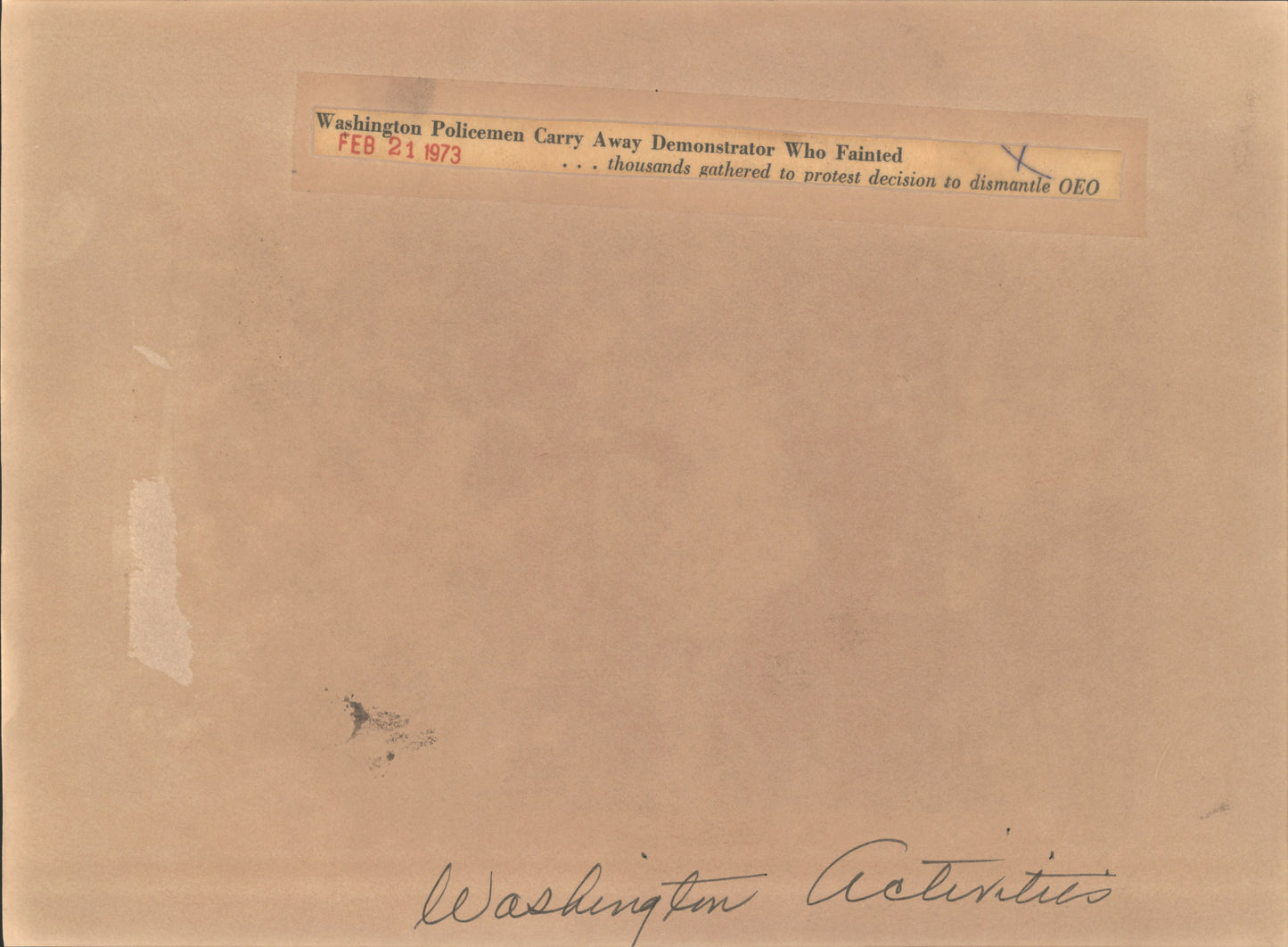 Washington DC Demonstrations (1970s) (54 vintage prints)