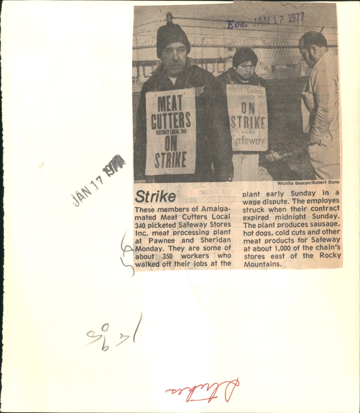 Labor Strike Collection (1950s-70s) (24 vintage prints)