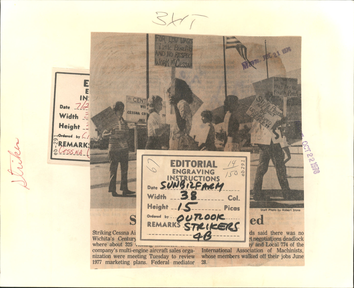 Labor Strike Collection (1950s-70s) (24 vintage prints)