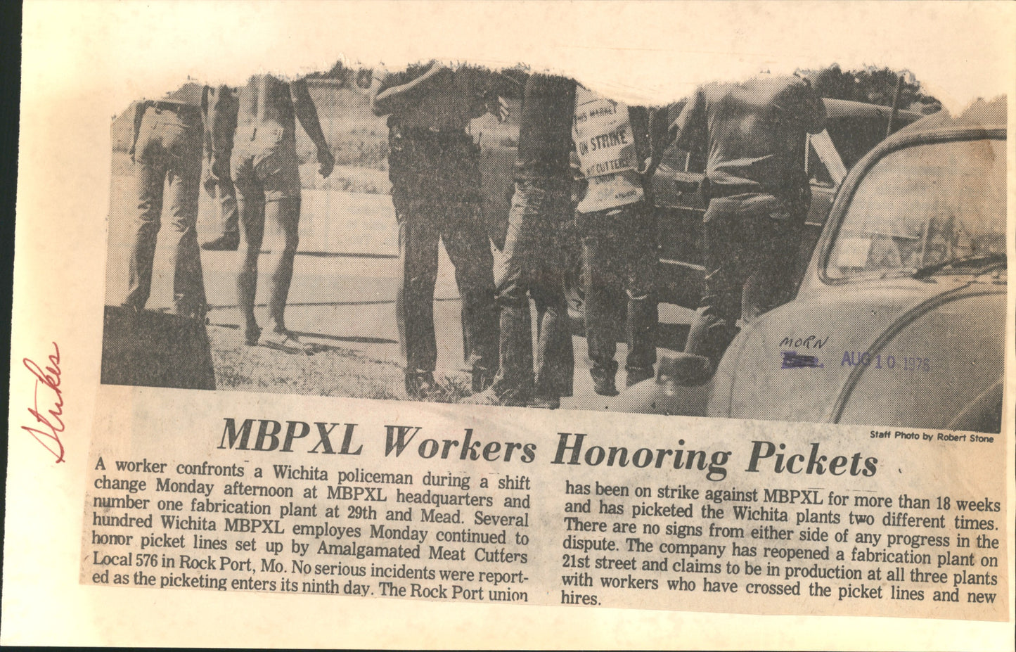 Labor Strike Collection (1950s-70s) (24 vintage prints)