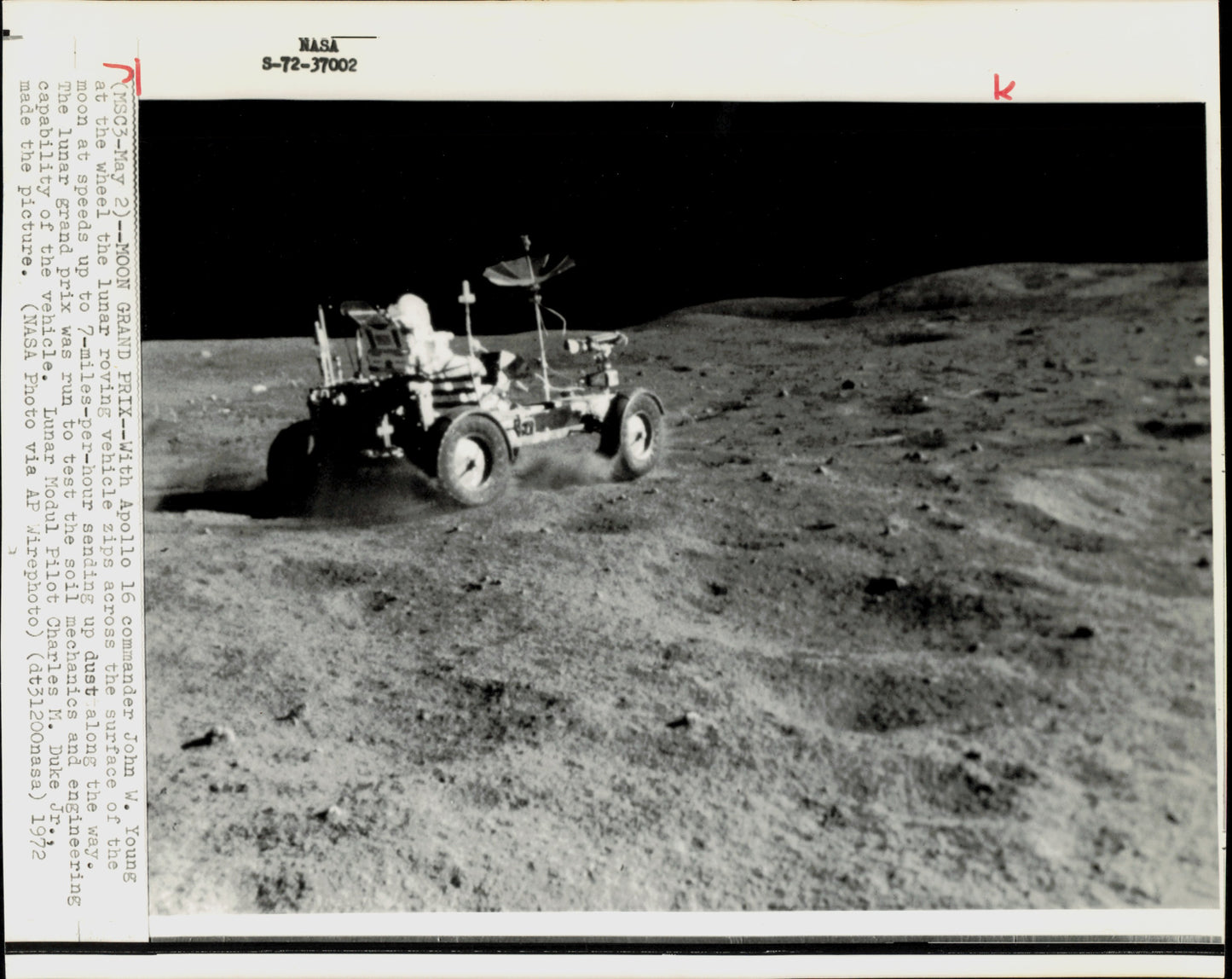 Apollo 16 Moon EVA (1972) (4 vintage prints)
