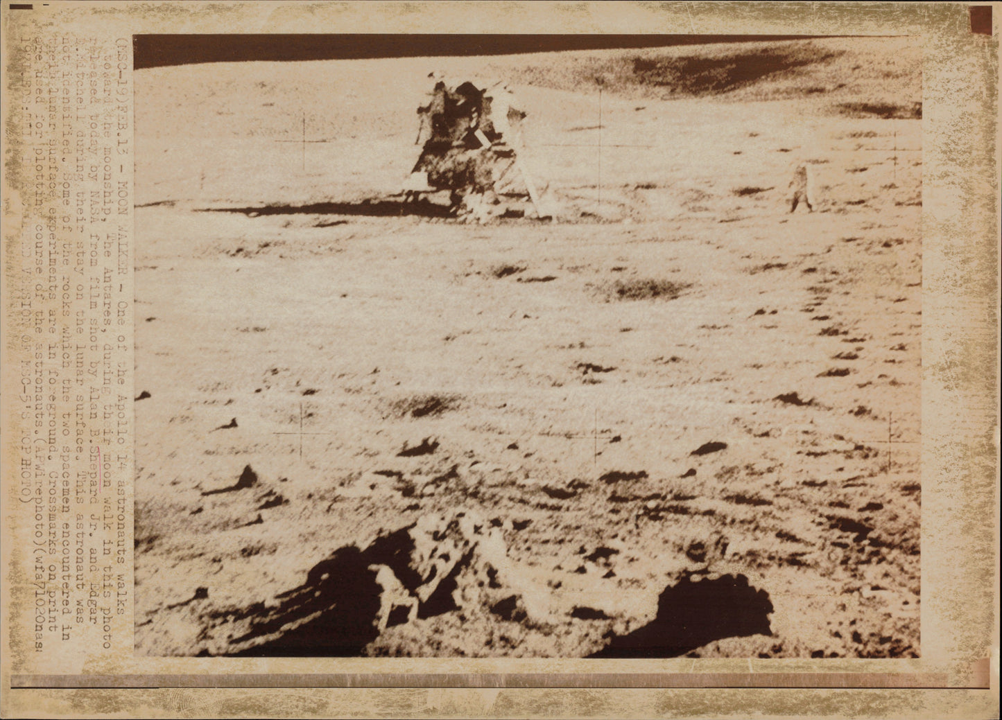 Apollo 14 Moon EVA (1971) (2 vintage prints)