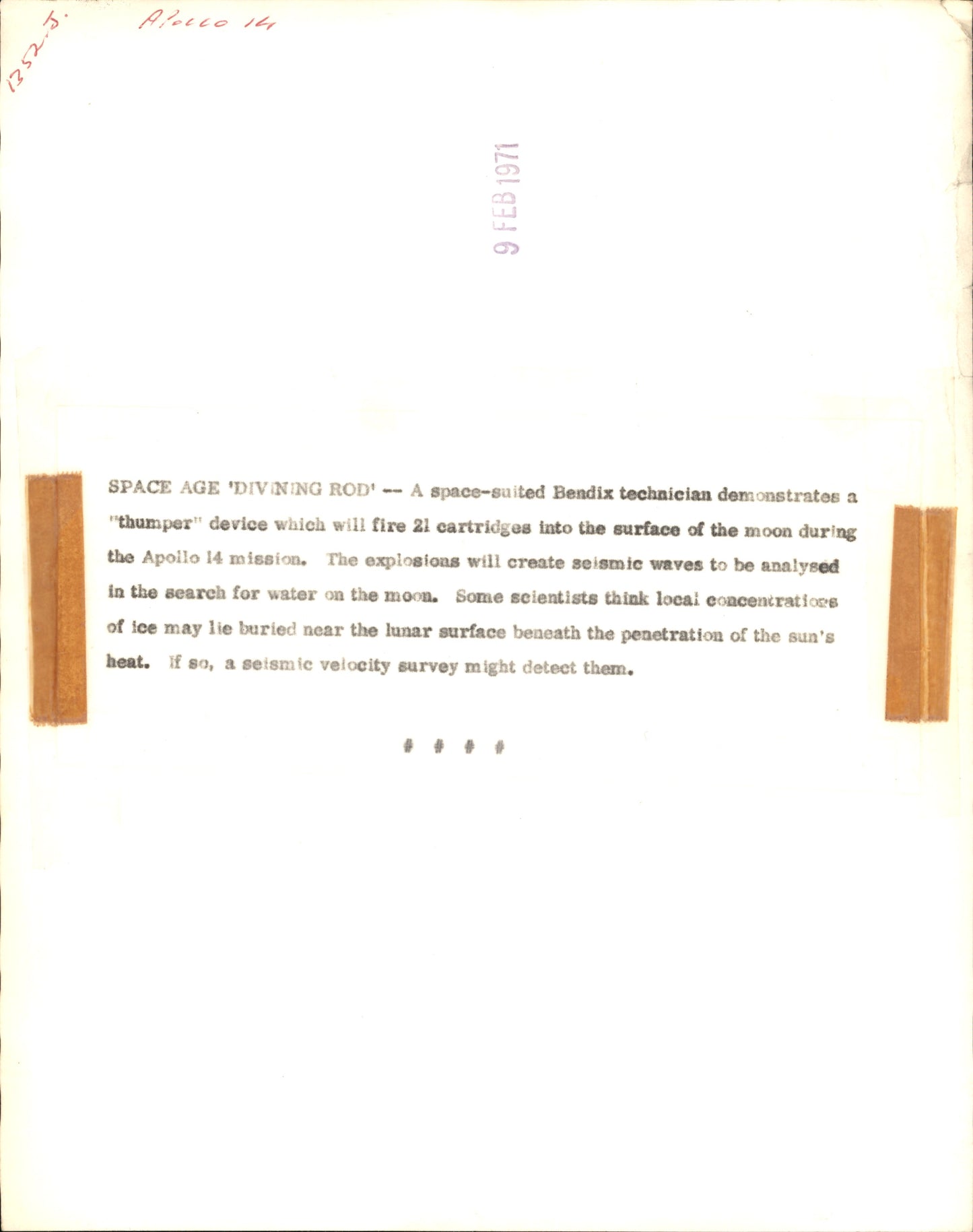 Apollo 14 Collection (8 vintage prints)