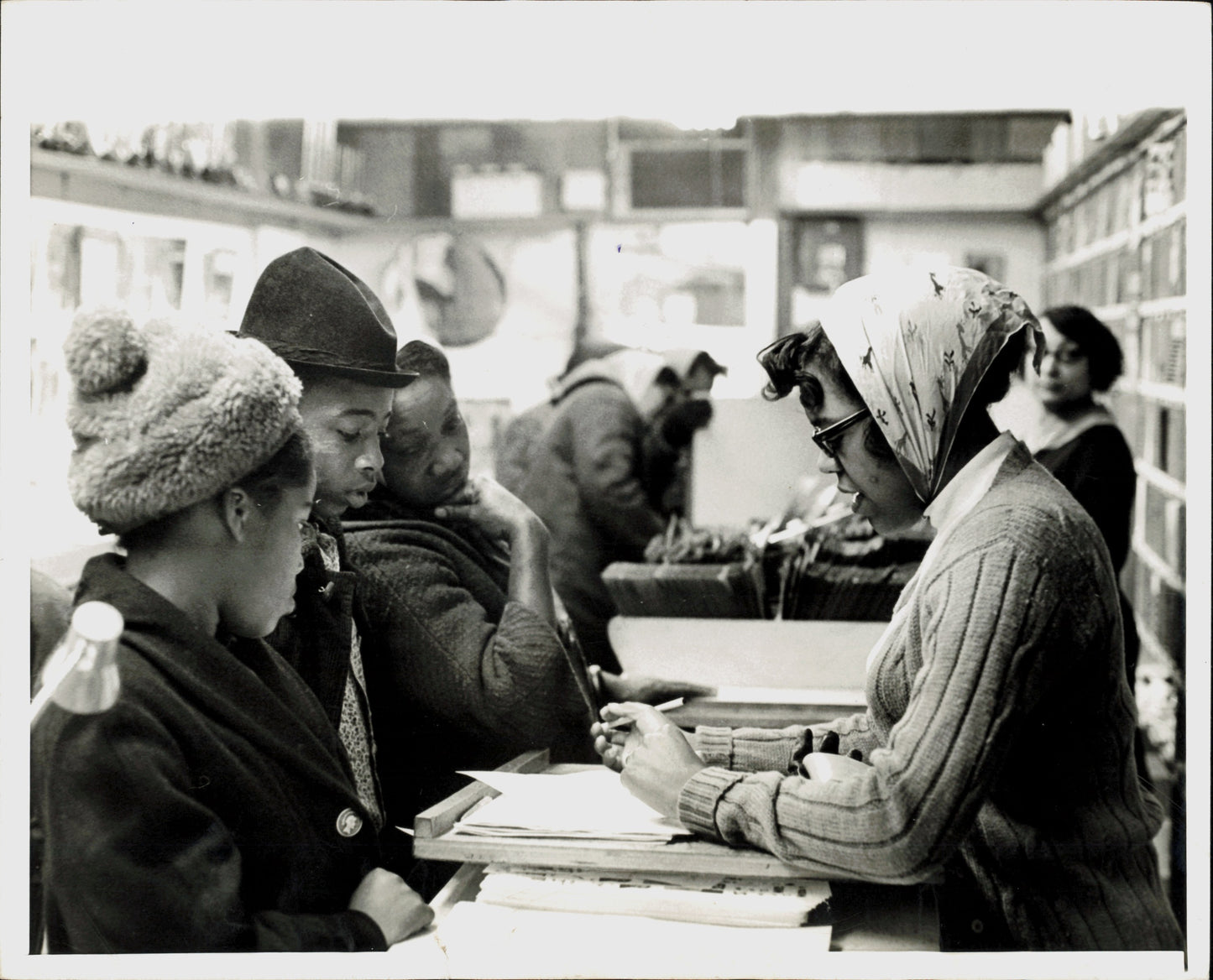 Civil Rights Survey at Record Shop (1968)