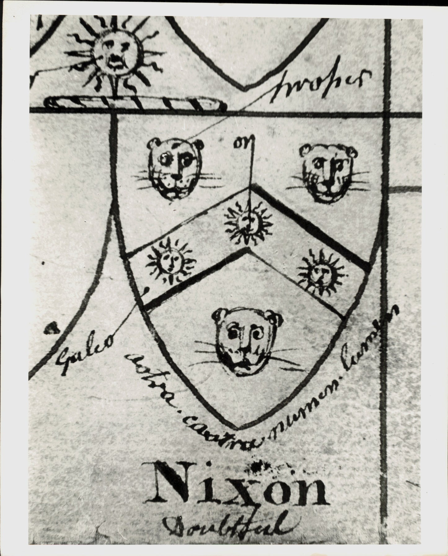 Nixon Family Crest Collection (1969) (7 vintage prints)
