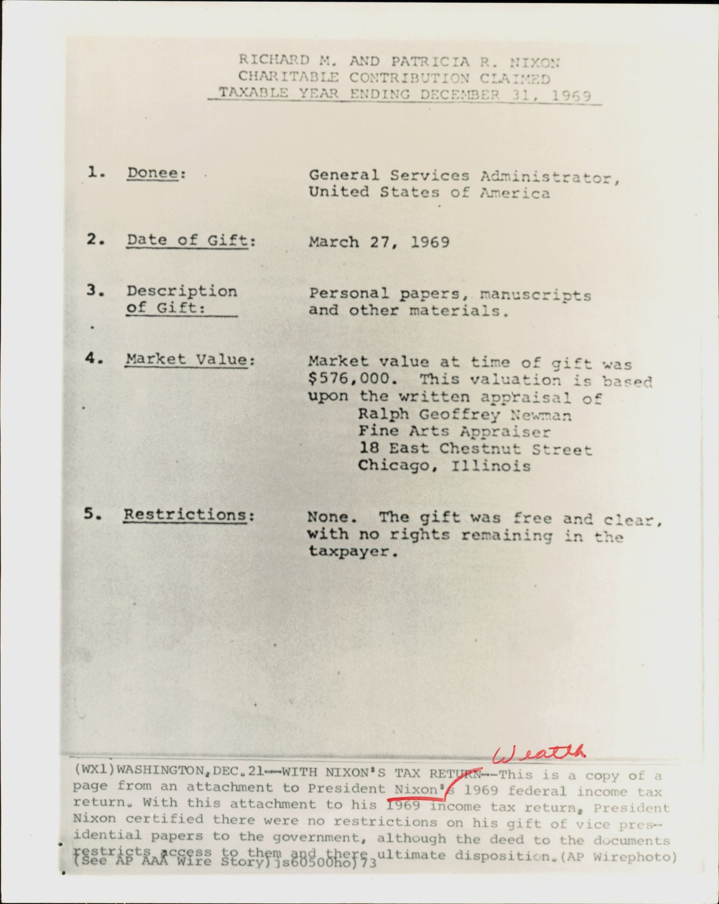 Pat Nixon Collection (1960-1971) (5 vintage prints)